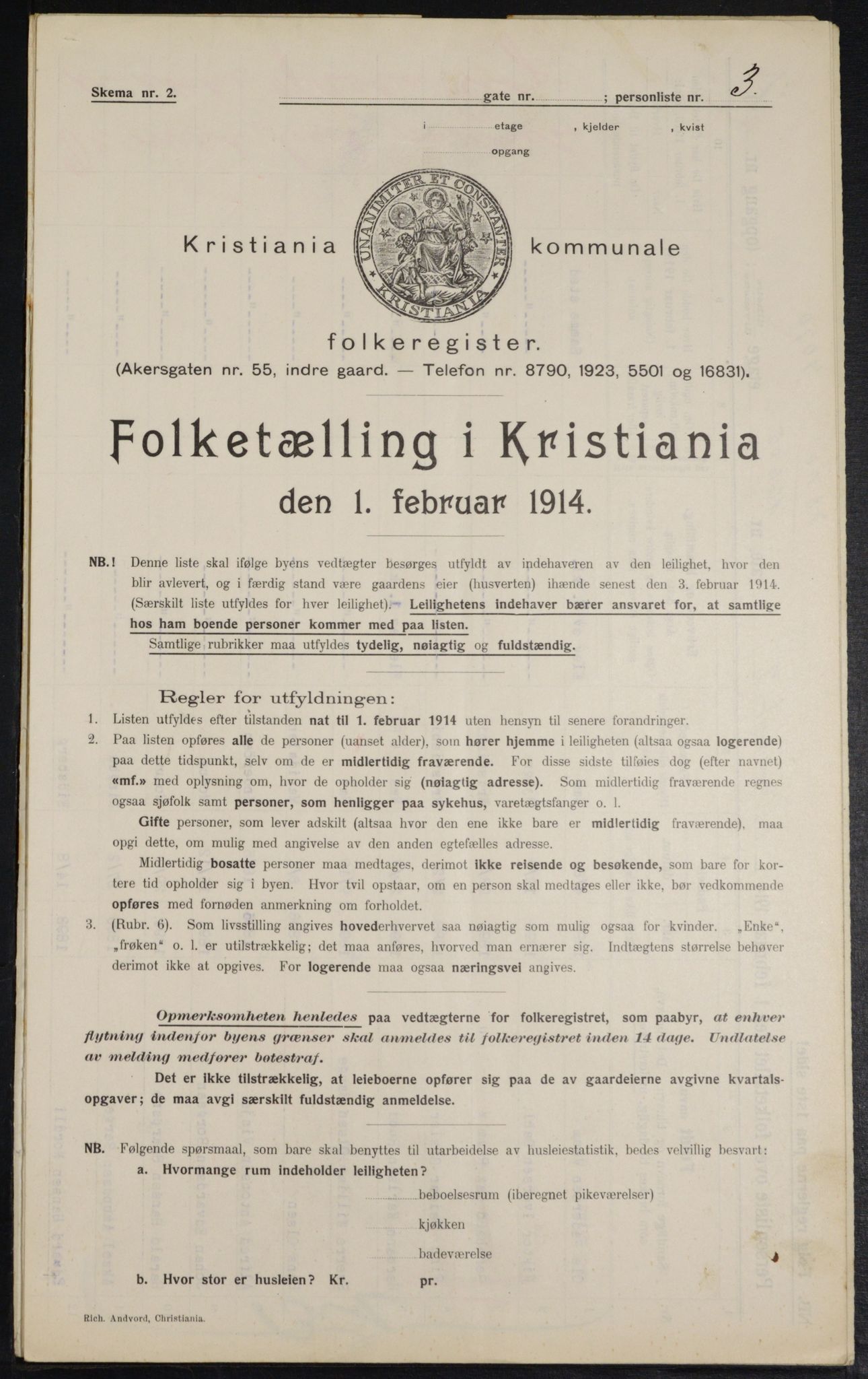 OBA, Municipal Census 1914 for Kristiania, 1914, p. 68335