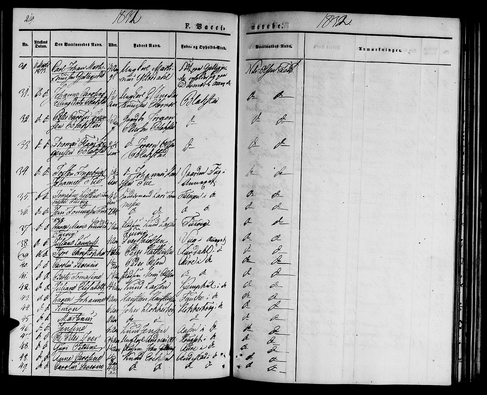 Ministerialprotokoller, klokkerbøker og fødselsregistre - Møre og Romsdal, AV/SAT-A-1454/522/L0311: Parish register (official) no. 522A06, 1832-1842, p. 219