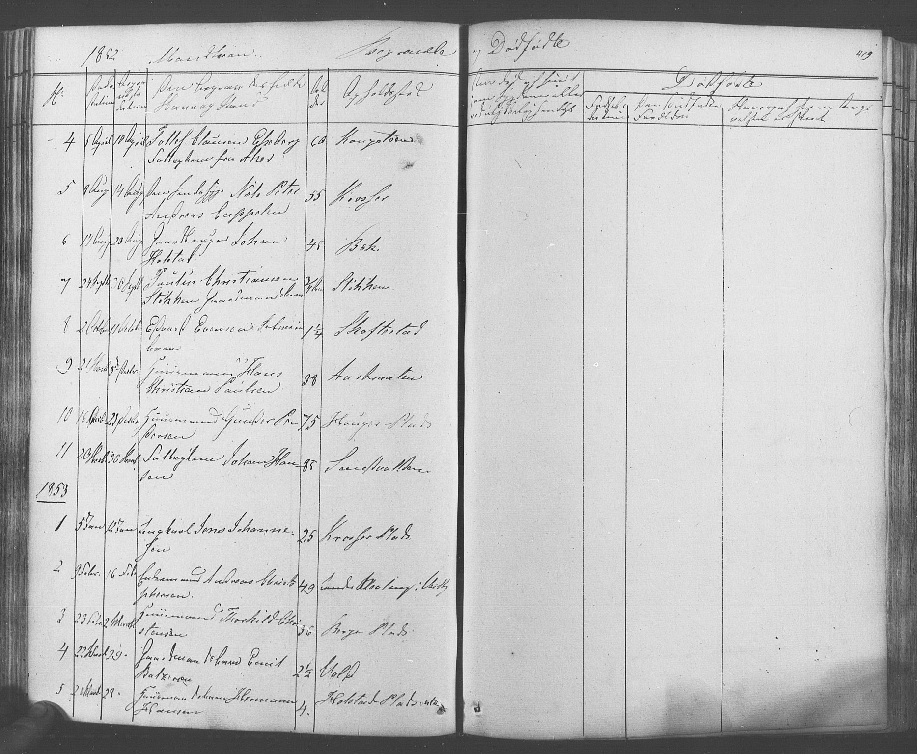 Ås prestekontor Kirkebøker, AV/SAO-A-10894/F/Fa/L0006: Parish register (official) no. I 6, 1841-1853, p. 418-419