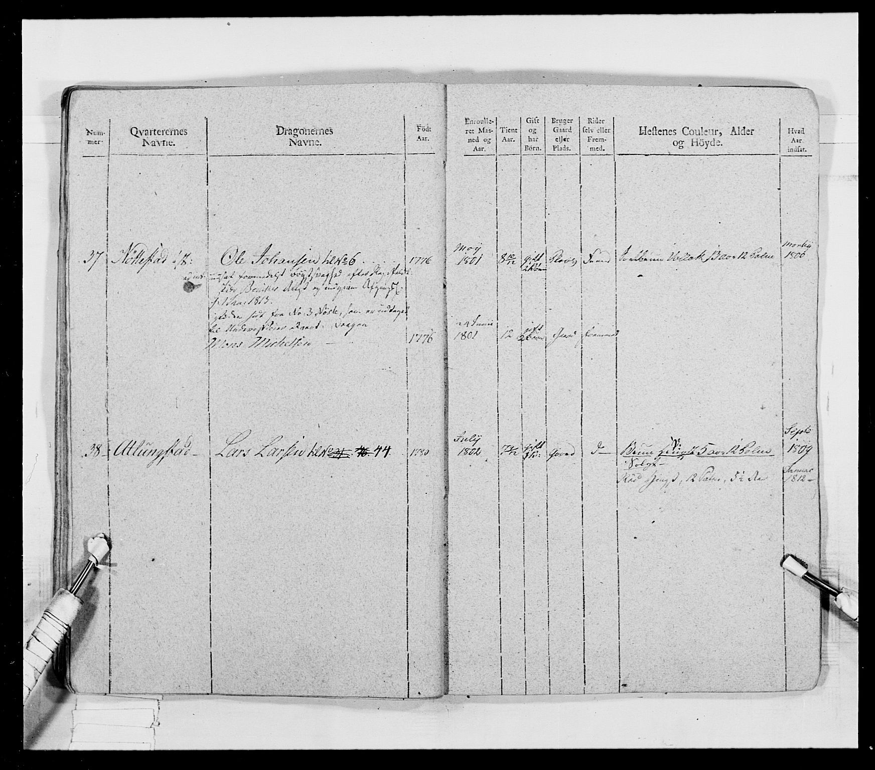 Generalitets- og kommissariatskollegiet, Det kongelige norske kommissariatskollegium, AV/RA-EA-5420/E/Eh/L0018: Opplandske dragonregiment, 1810-1811, p. 30