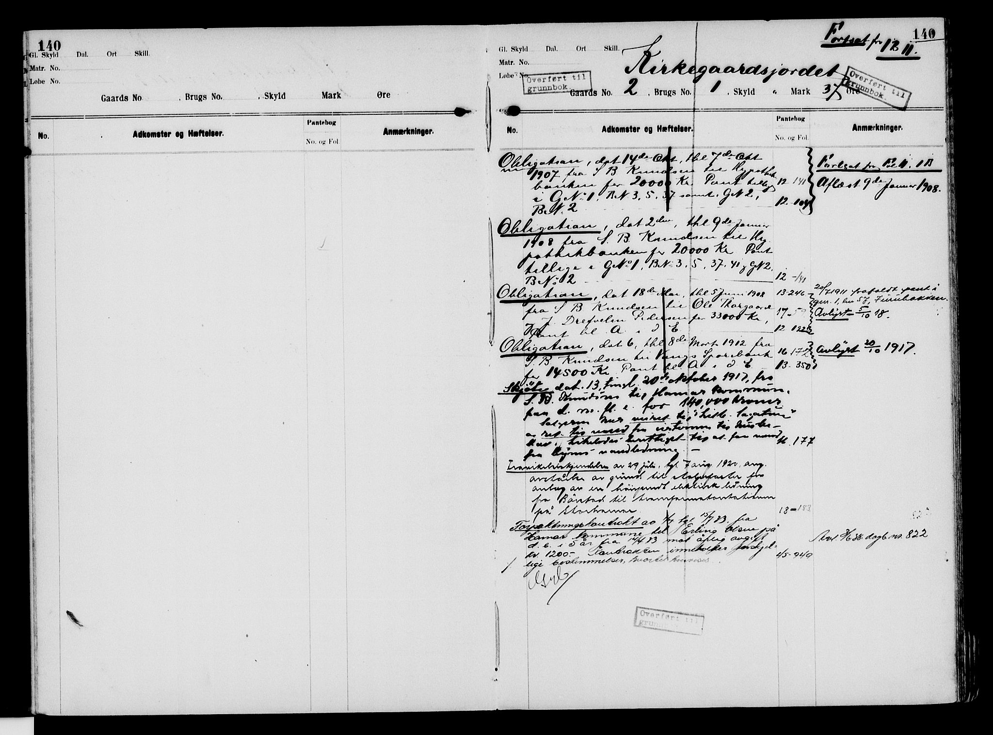 Nord-Hedmark sorenskriveri, SAH/TING-012/H/Ha/Had/Hade/L0003: Mortgage register no. 4.3, 1899-1940, p. 140