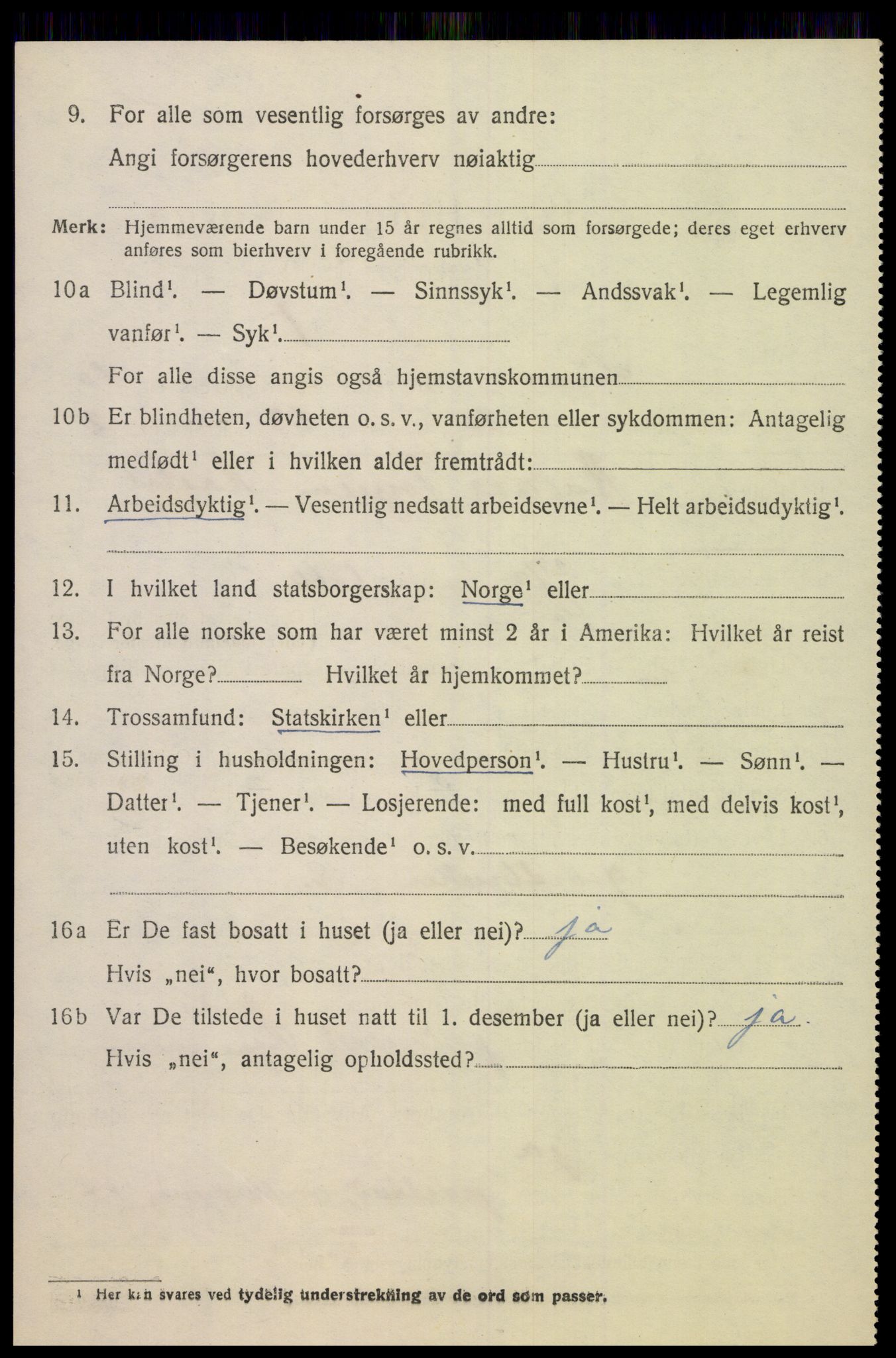 SAK, 1920 census for Søgne, 1920, p. 5508