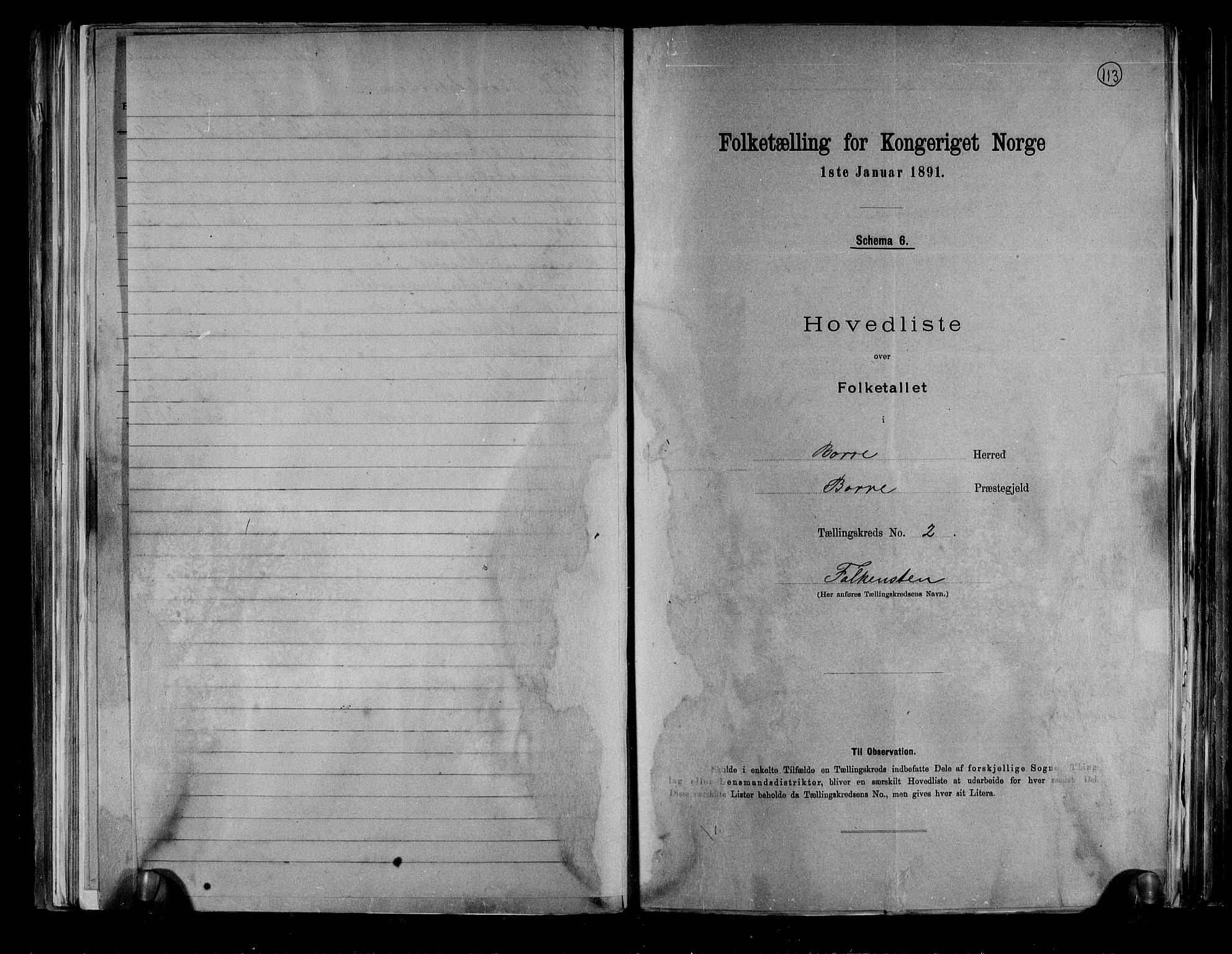 RA, 1891 census for 0717 Borre, 1891, p. 8