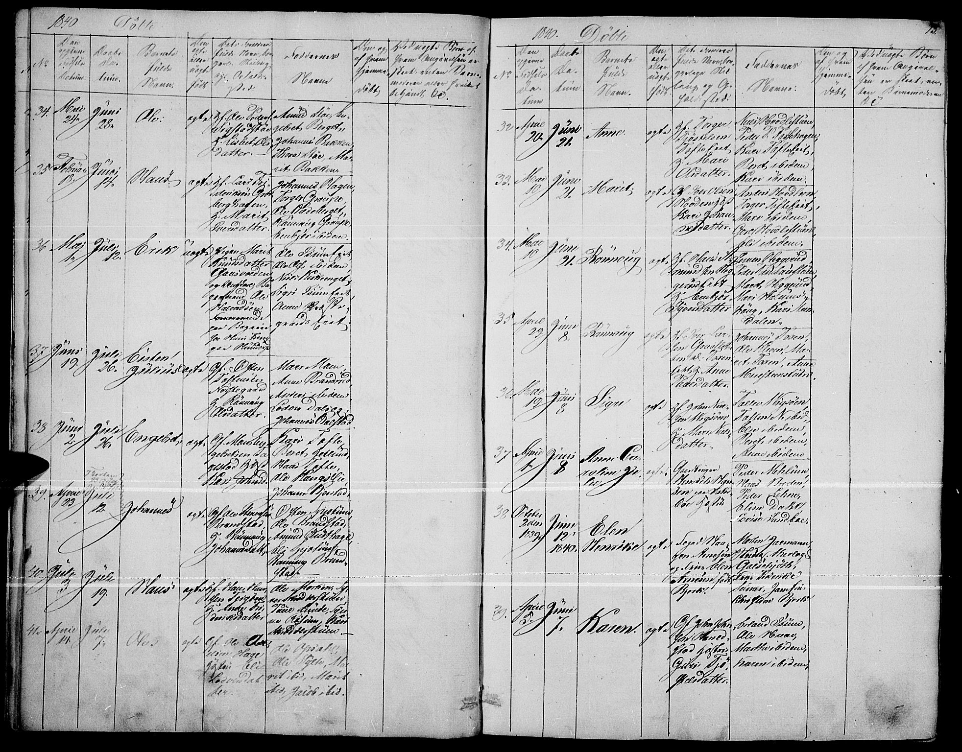 Fron prestekontor, AV/SAH-PREST-078/H/Ha/Haa/L0004: Parish register (official) no. 4, 1839-1848, p. 13