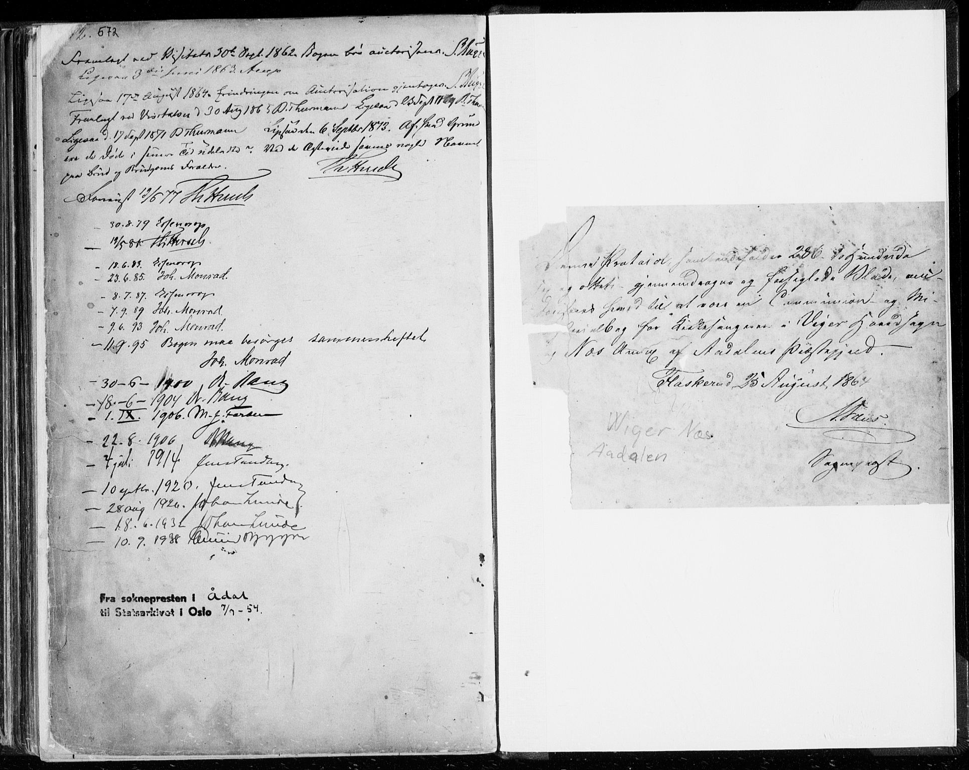 Ådal kirkebøker, SAKO/A-248/G/Ga/L0003: Parish register (copy) no. I 3, 1862-1891, p. 572-573