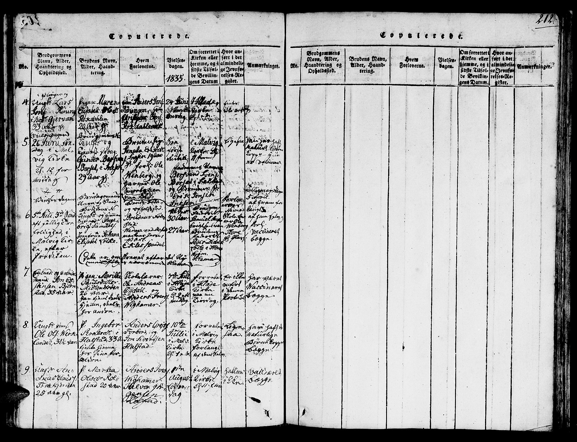 Ministerialprotokoller, klokkerbøker og fødselsregistre - Sør-Trøndelag, SAT/A-1456/616/L0420: Parish register (copy) no. 616C03, 1817-1835, p. 204
