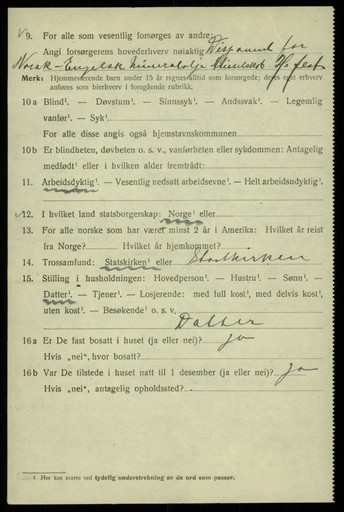 SAB, 1920 census for Bergen, 1920, p. 61074