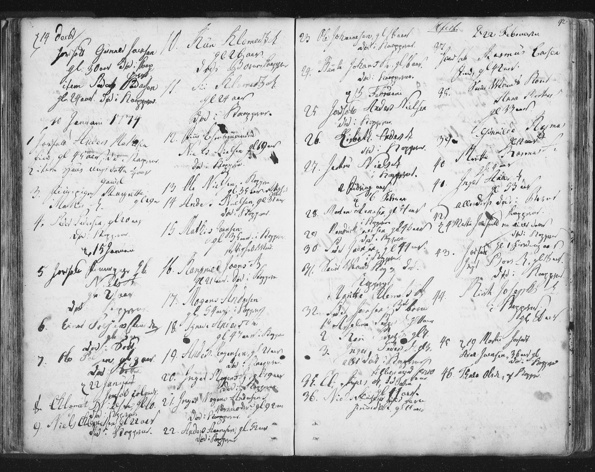 Hammerfest sokneprestkontor, SATØ/S-1347/H/Ha/L0002.kirke: Parish register (official) no. 2, 1751-1821, p. 92