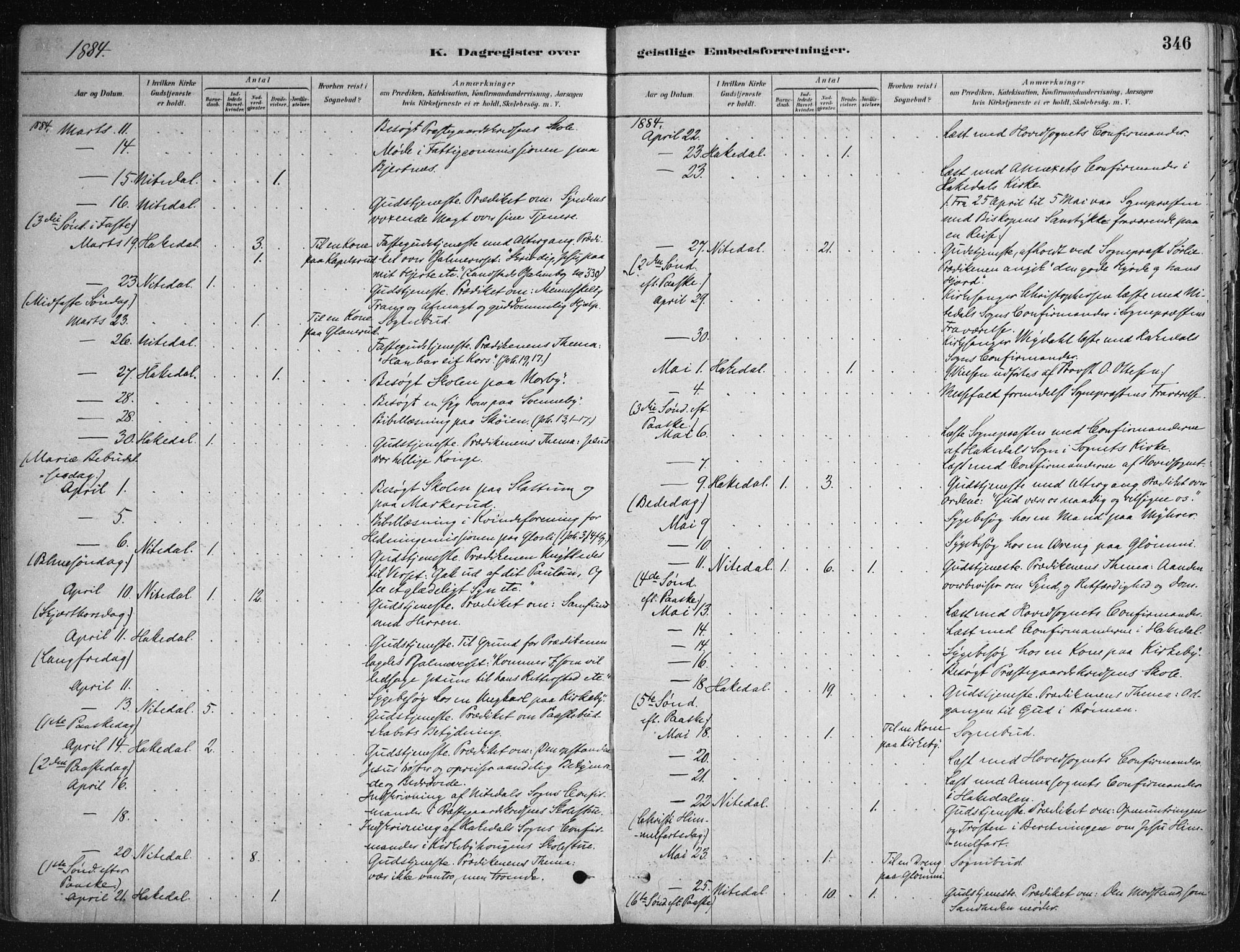Nittedal prestekontor Kirkebøker, SAO/A-10365a/F/Fa/L0007: Parish register (official) no. I 7, 1879-1901, p. 346