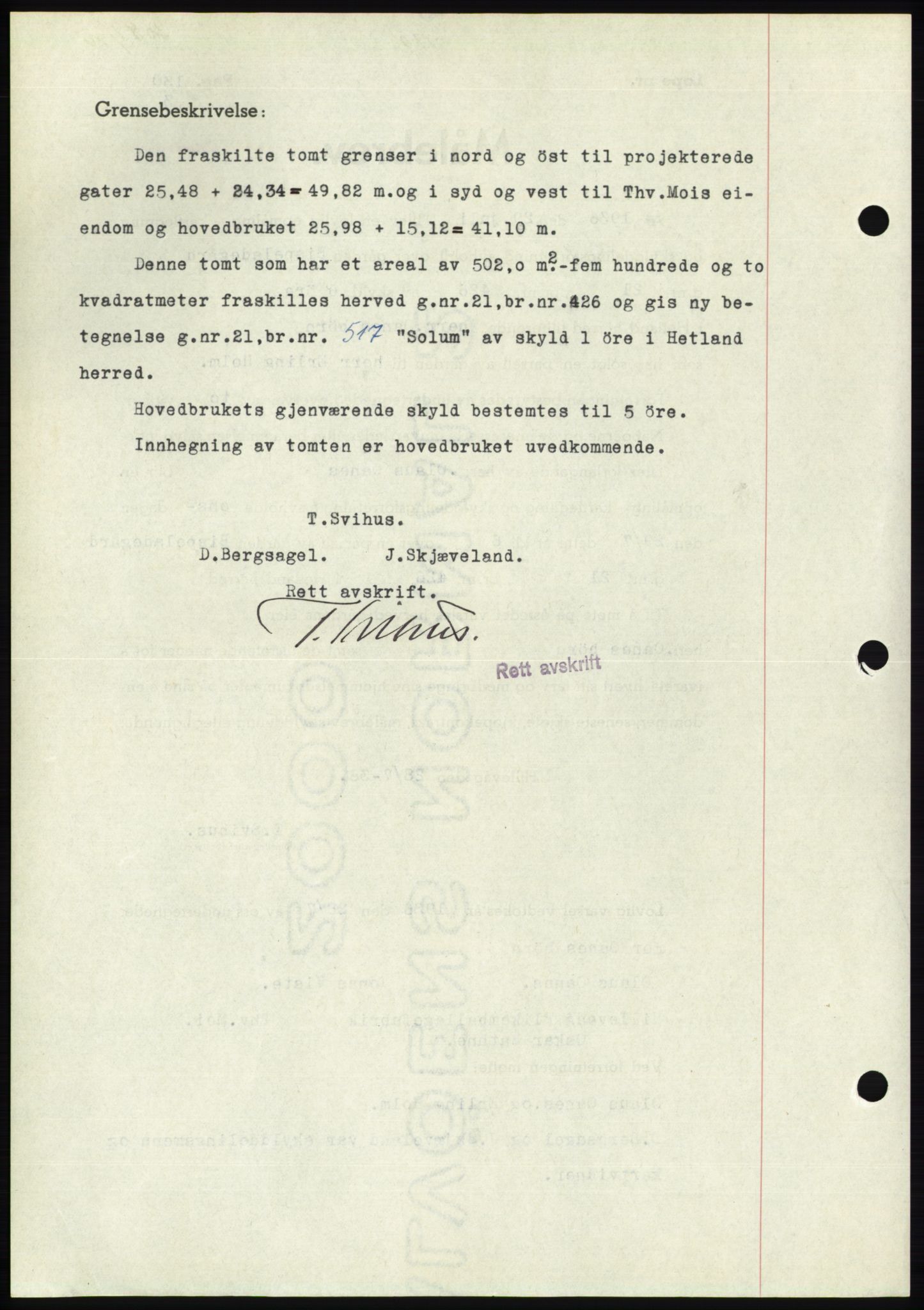 Jæren sorenskriveri, SAST/A-100310/03/G/Gba/L0066: Mortgage book no. 71-72, 1936-1936, Diary no: : 3089/1936