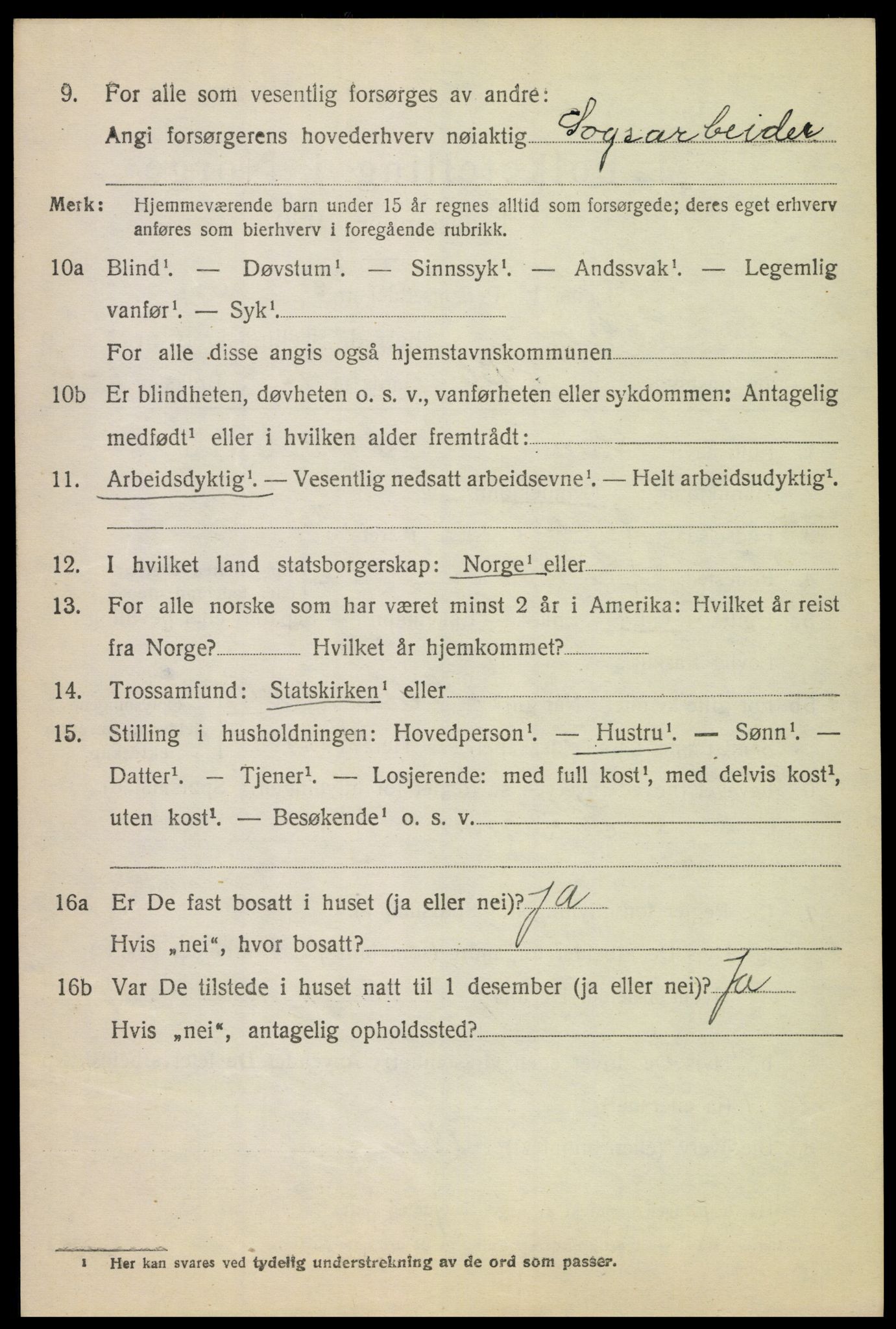 SAH, 1920 census for Løten, 1920, p. 9824