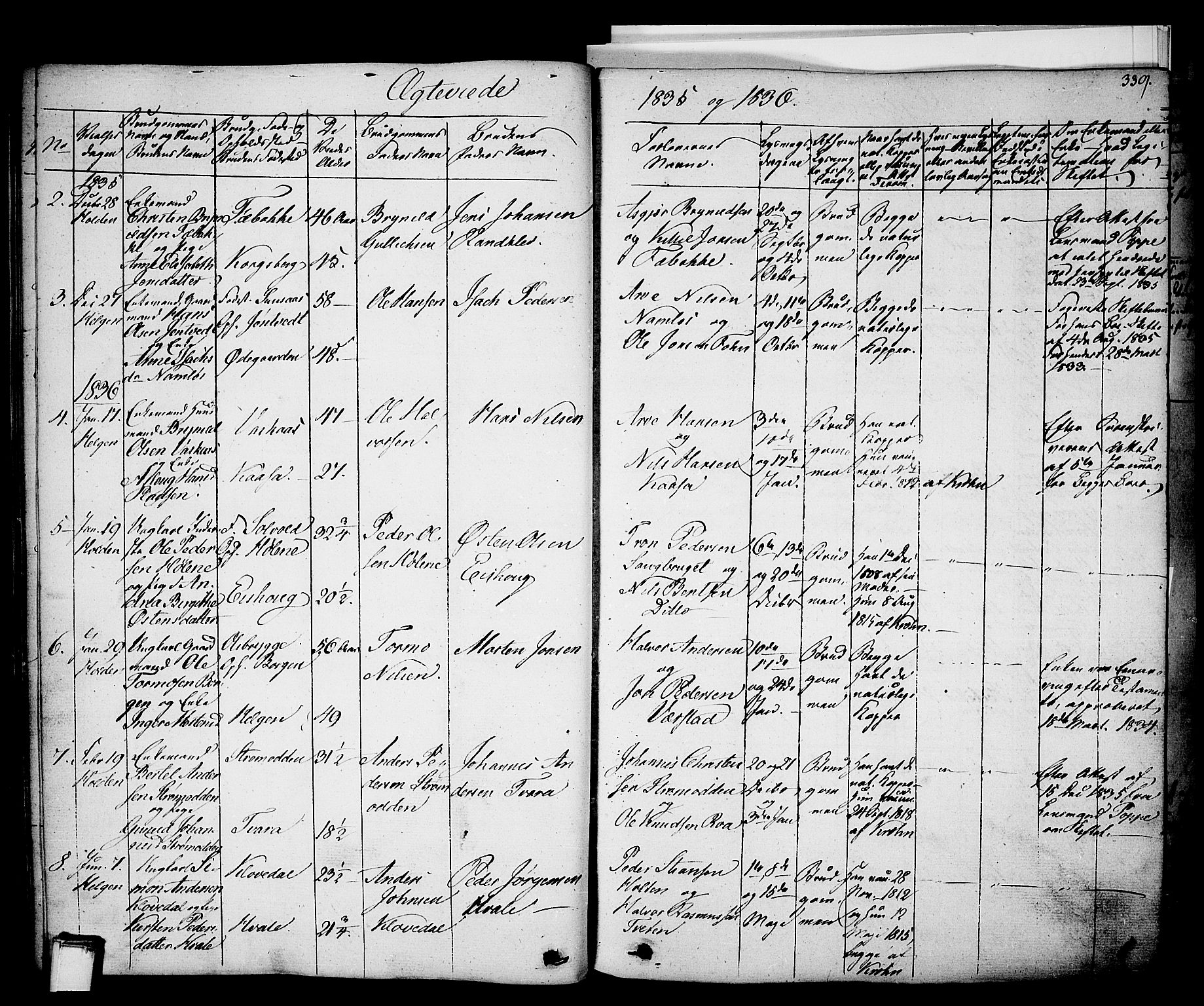 Holla kirkebøker, SAKO/A-272/F/Fa/L0004: Parish register (official) no. 4, 1830-1848, p. 339