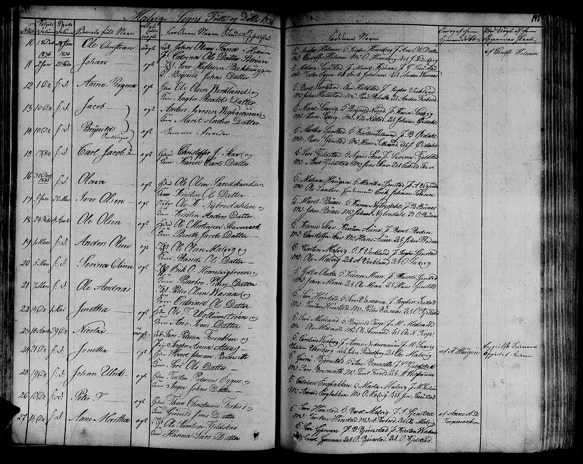 Ministerialprotokoller, klokkerbøker og fødselsregistre - Sør-Trøndelag, AV/SAT-A-1456/606/L0288: Parish register (official) no. 606A04 /3, 1826-1840, p. 192