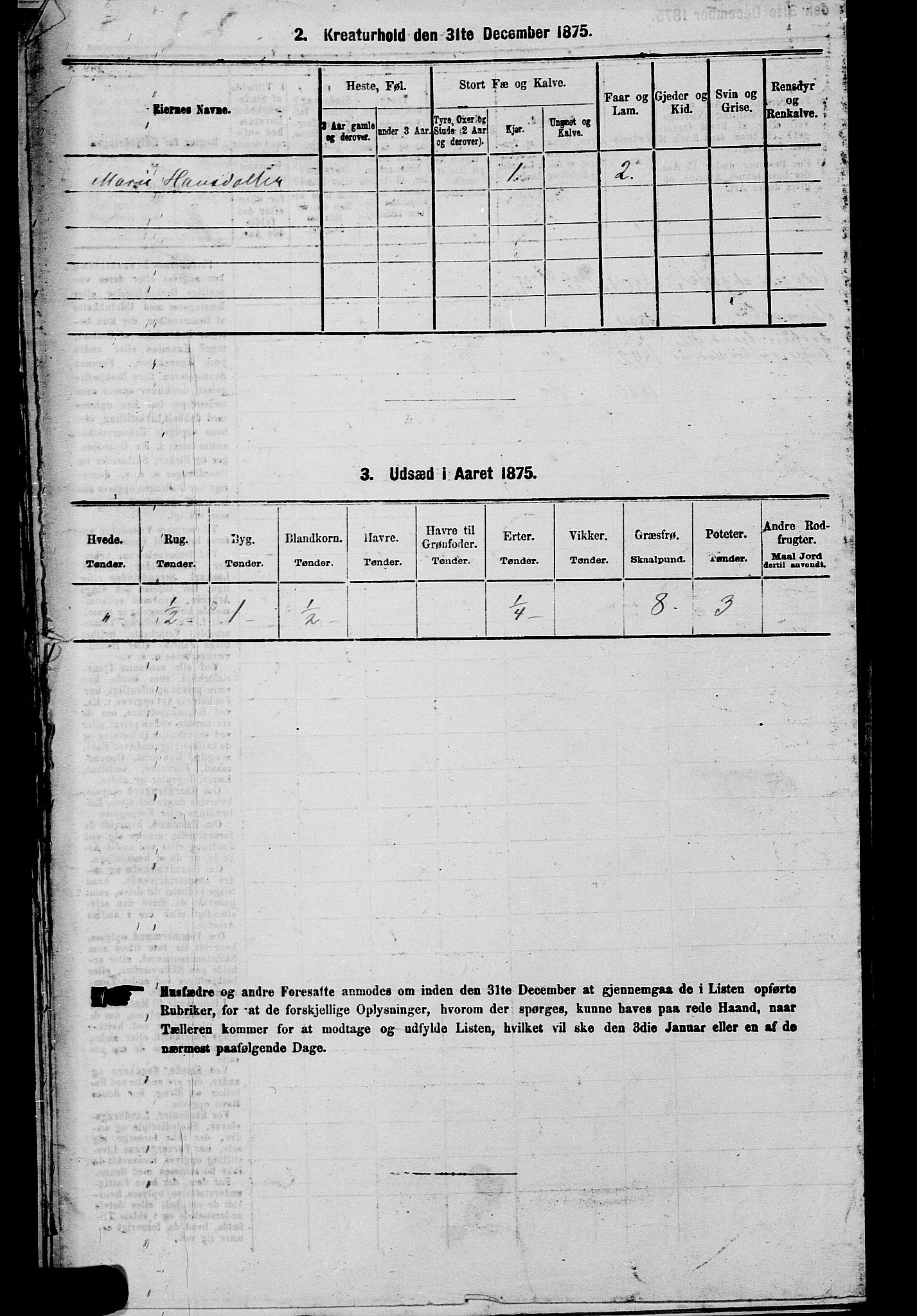 SAKO, 1875 census for 0612P Hole, 1875, p. 857