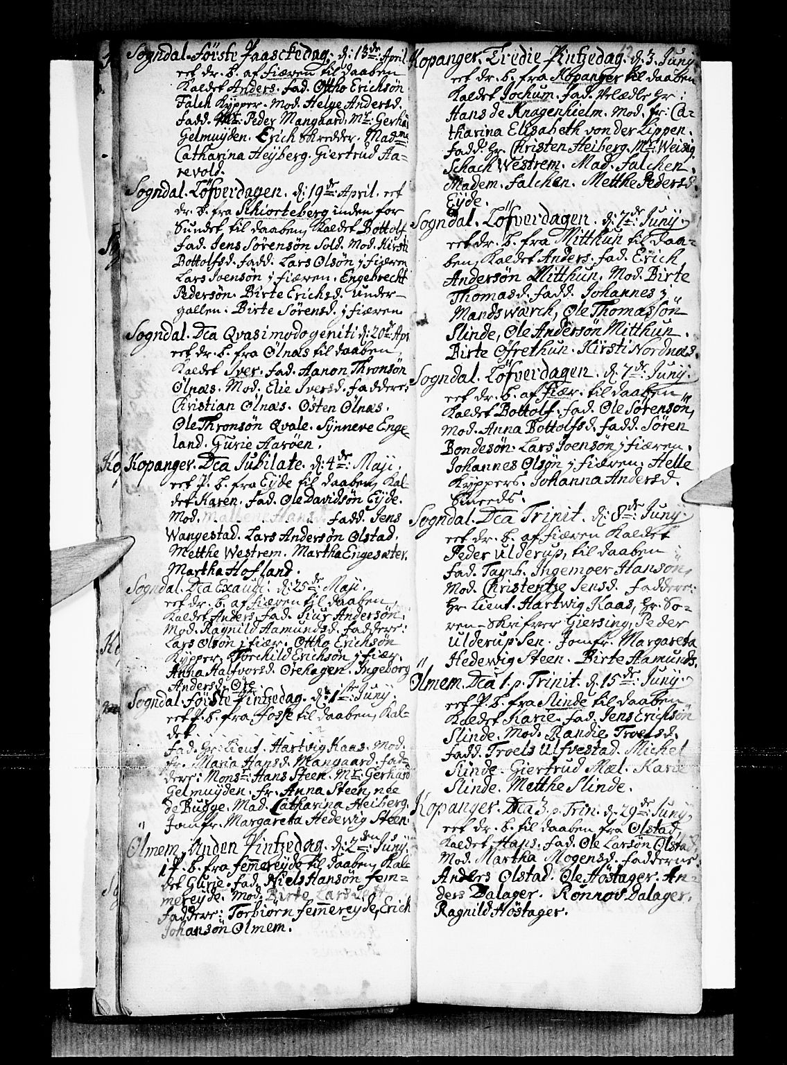 Sogndal sokneprestembete, AV/SAB-A-81301/H/Haa/Haaa/L0002: Parish register (official) no. A 2, 1725-1741, p. 12