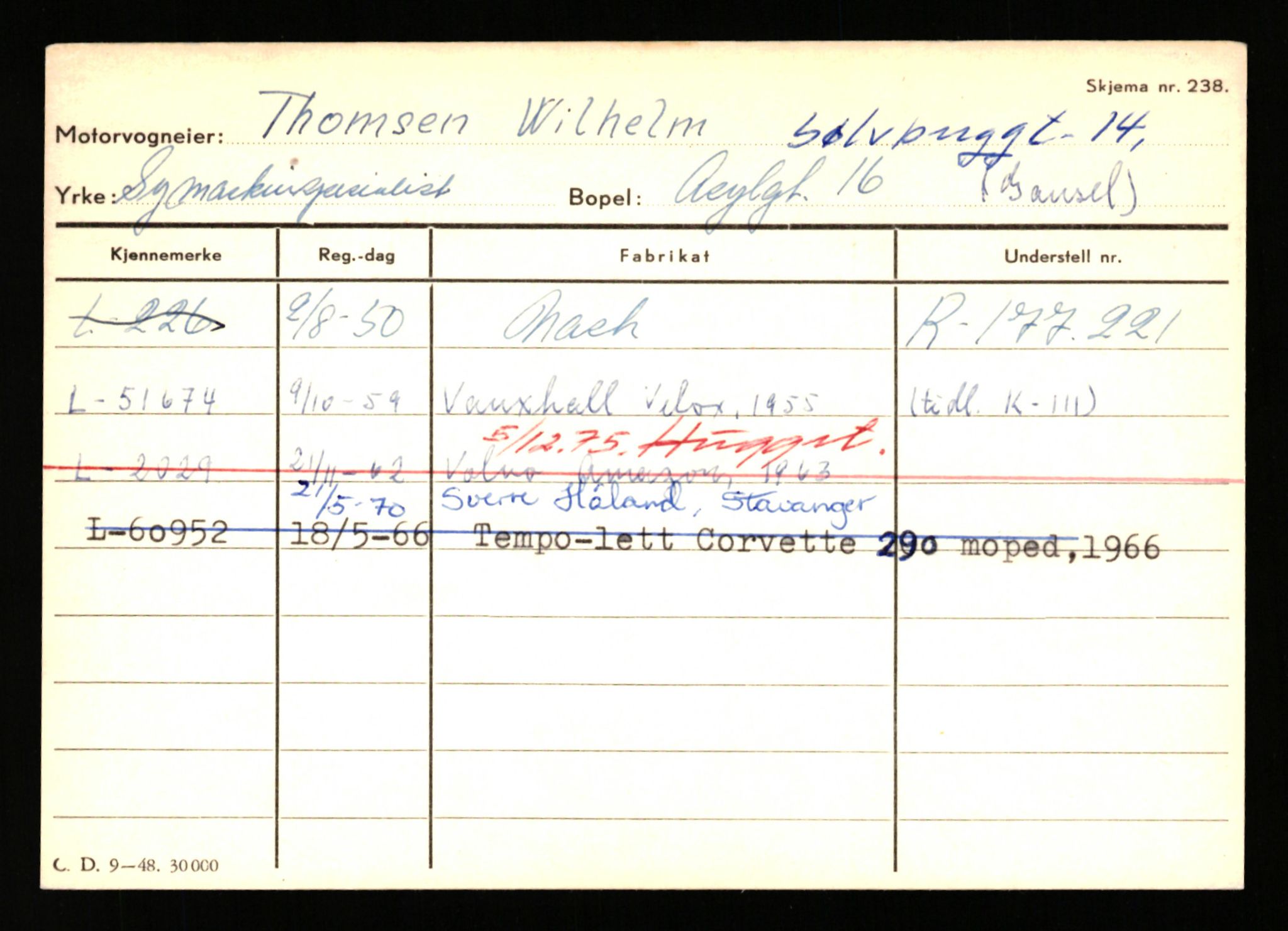 Stavanger trafikkstasjon, AV/SAST-A-101942/0/H/L0038: Sørbø - Tjeltveit, 1930-1971, p. 2271