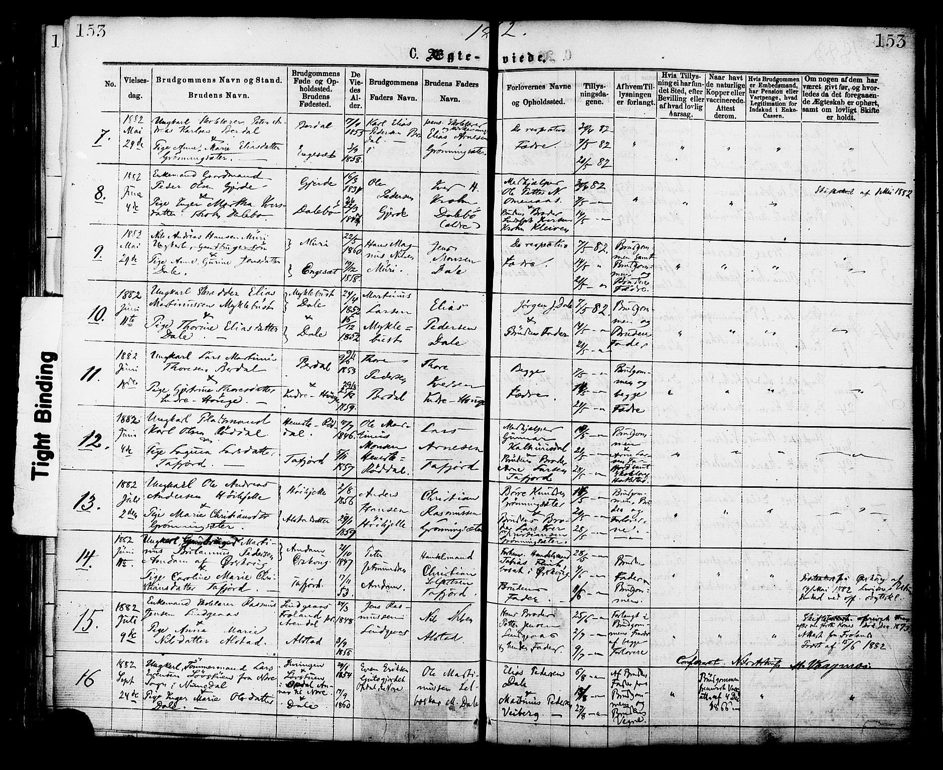 Ministerialprotokoller, klokkerbøker og fødselsregistre - Møre og Romsdal, AV/SAT-A-1454/519/L0254: Parish register (official) no. 519A13, 1868-1883, p. 153