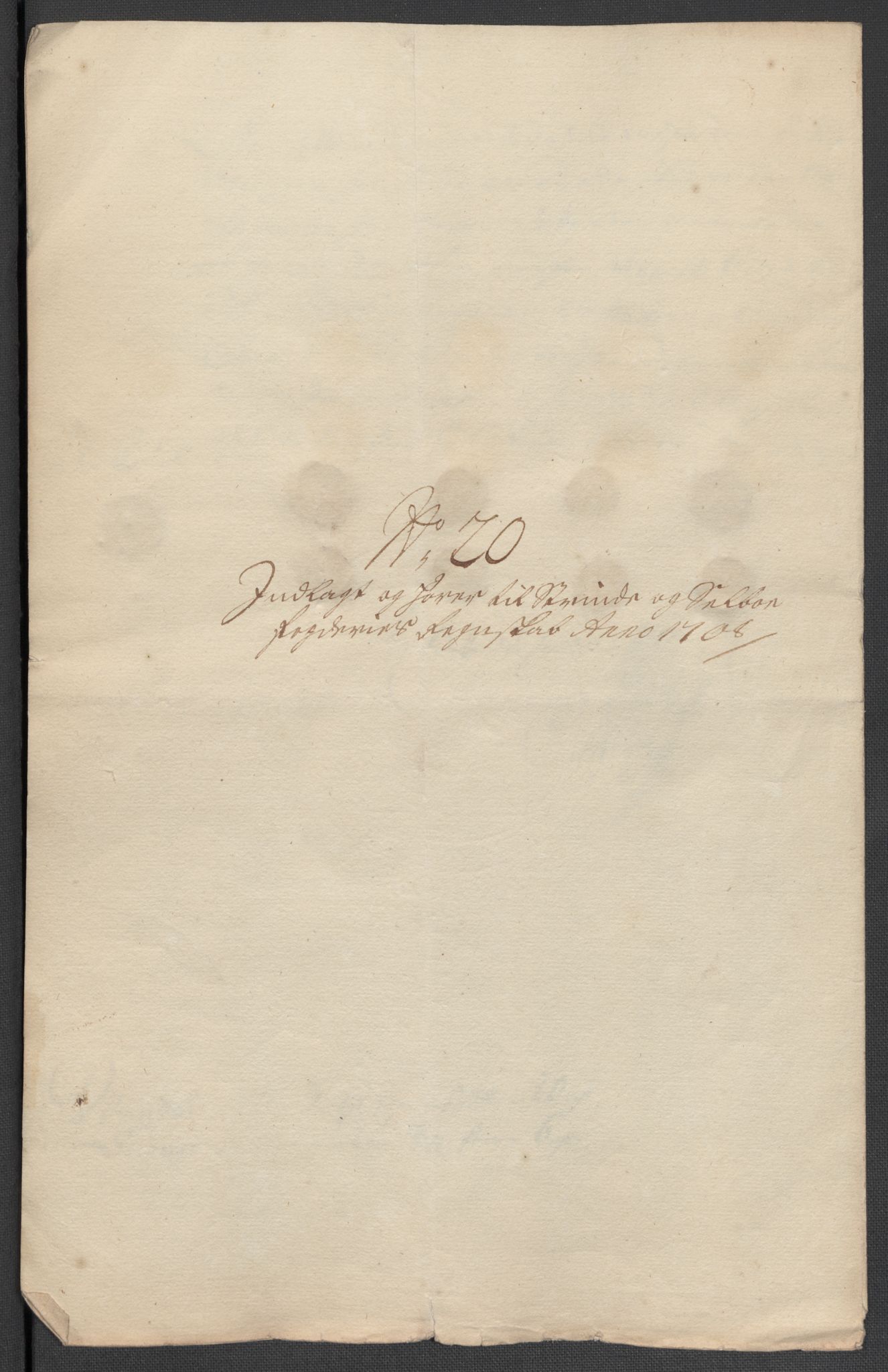 Rentekammeret inntil 1814, Reviderte regnskaper, Fogderegnskap, AV/RA-EA-4092/R61/L4110: Fogderegnskap Strinda og Selbu, 1707-1708, p. 470