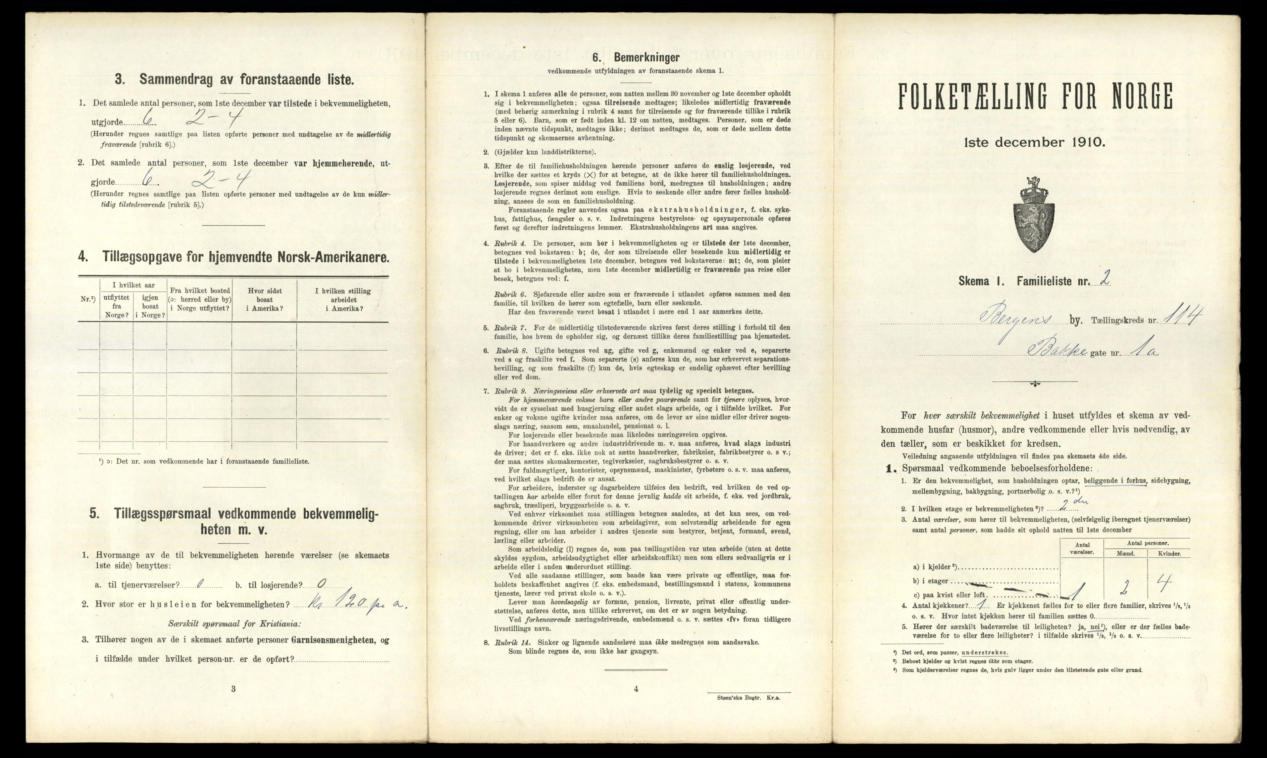 RA, 1910 census for Bergen, 1910, p. 39643