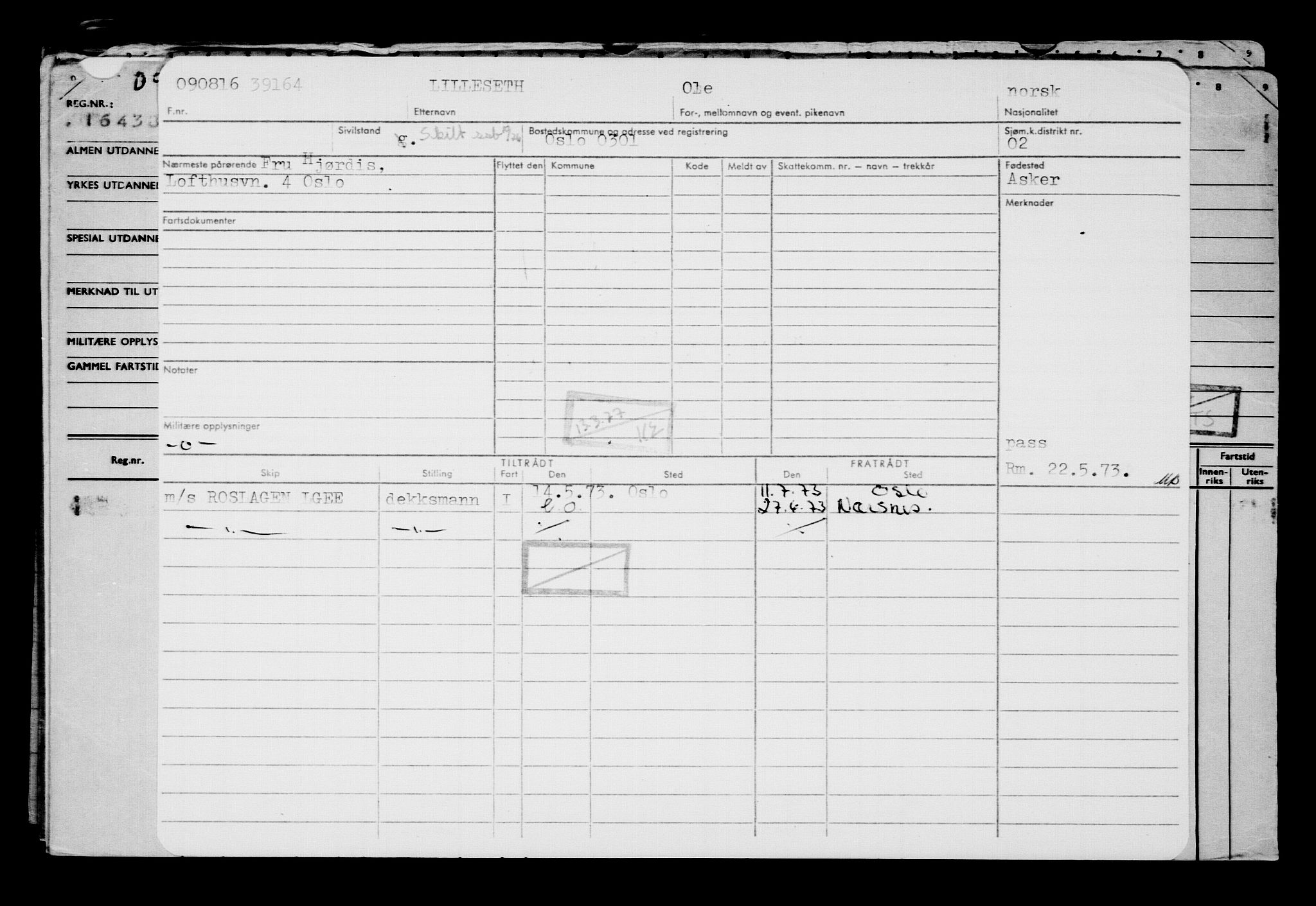 Direktoratet for sjømenn, AV/RA-S-3545/G/Gb/L0141: Hovedkort, 1916, p. 477