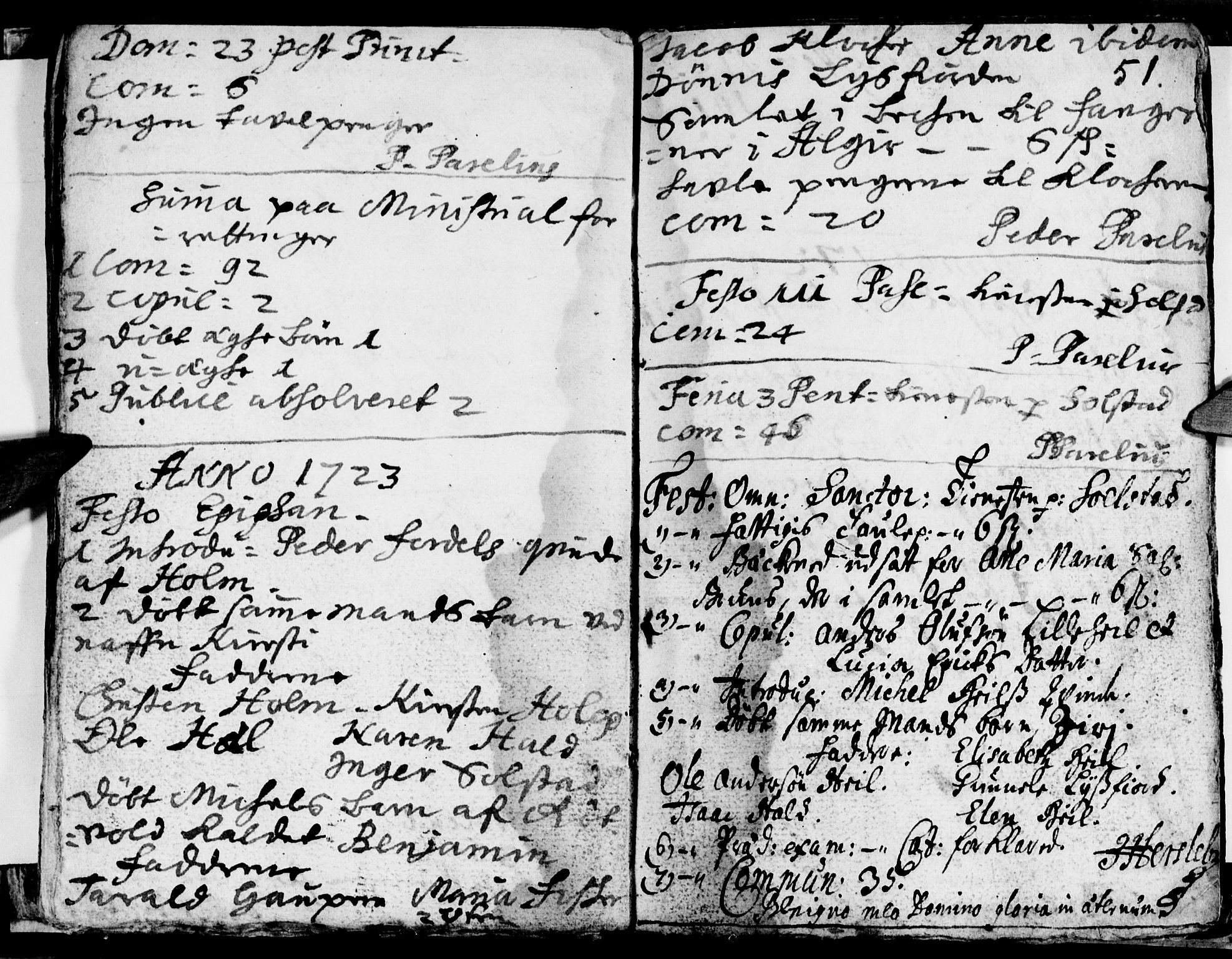 Ministerialprotokoller, klokkerbøker og fødselsregistre - Nordland, AV/SAT-A-1459/811/L0164: Parish register (official) no. 811A01, 1677-1762, p. 51