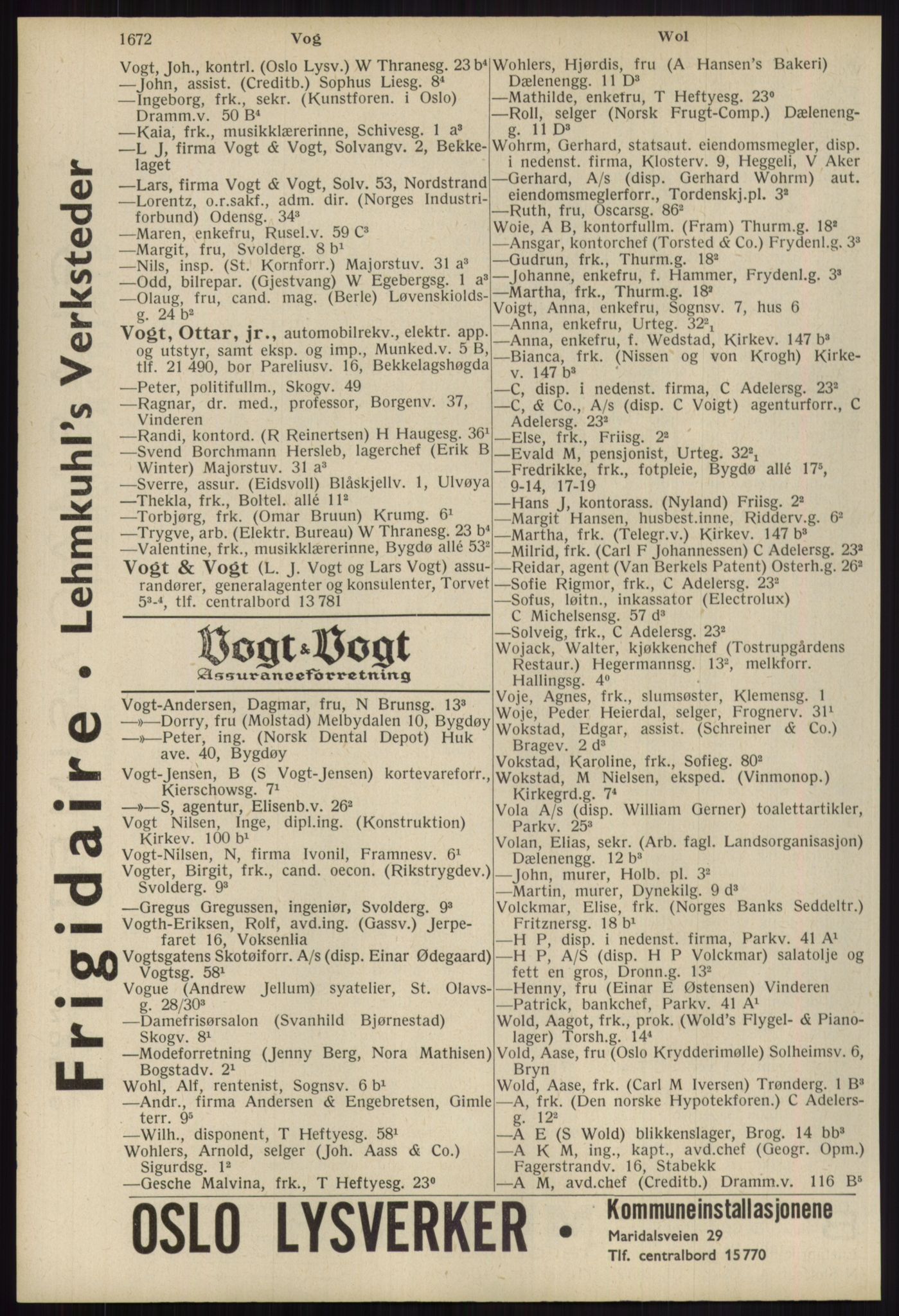 Kristiania/Oslo adressebok, PUBL/-, 1939, p. 1672