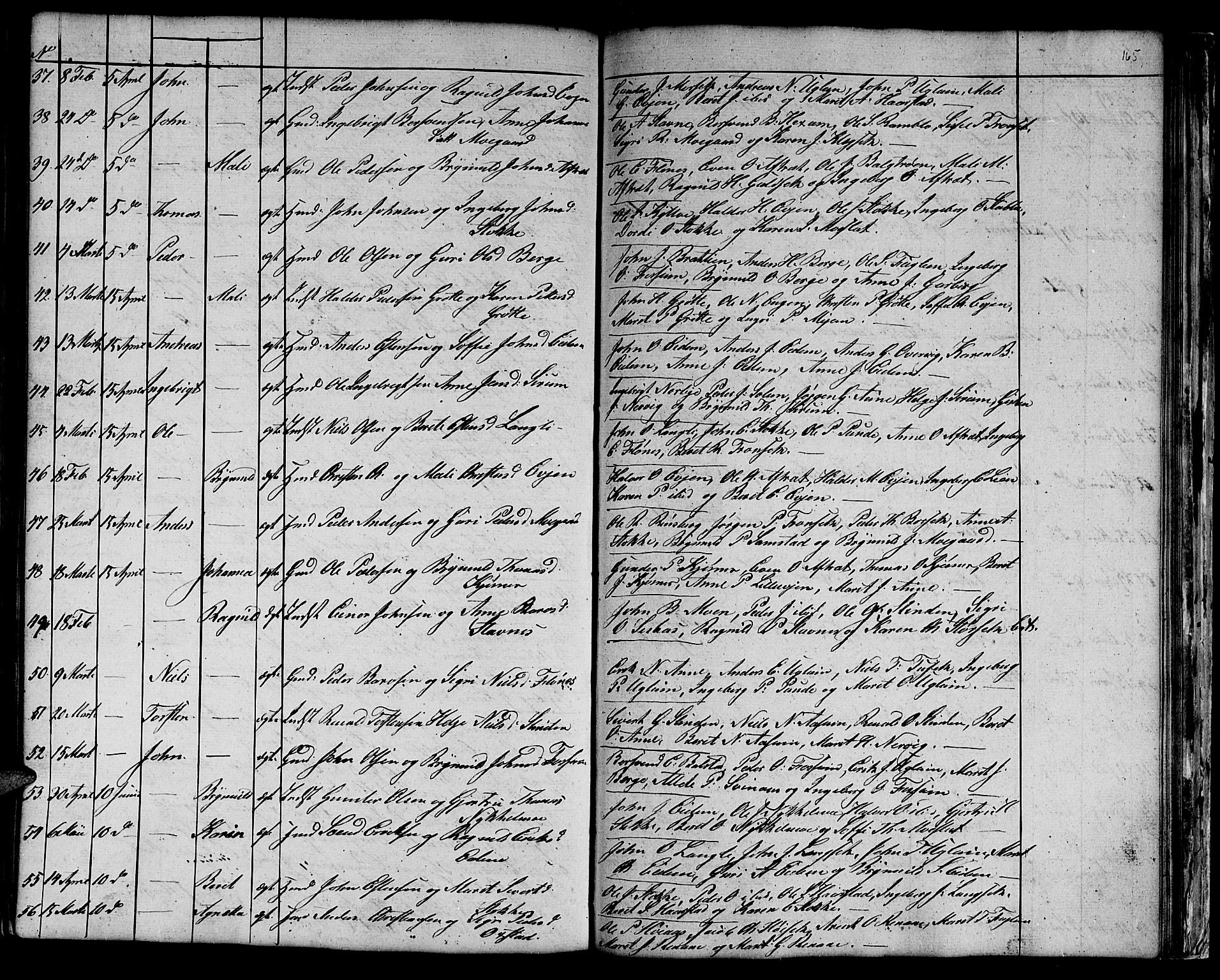 Ministerialprotokoller, klokkerbøker og fødselsregistre - Sør-Trøndelag, SAT/A-1456/695/L1154: Parish register (copy) no. 695C05, 1842-1858, p. 165