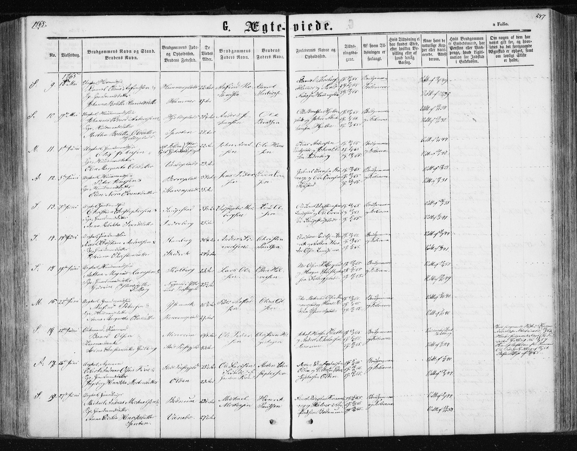 Ministerialprotokoller, klokkerbøker og fødselsregistre - Nord-Trøndelag, SAT/A-1458/741/L0394: Parish register (official) no. 741A08, 1864-1877, p. 247