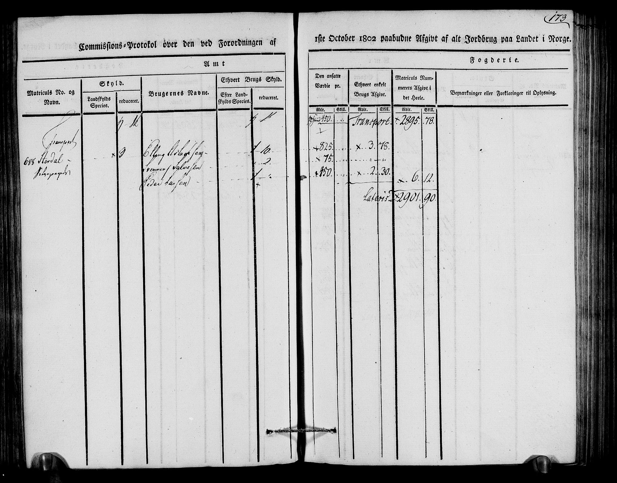 Rentekammeret inntil 1814, Realistisk ordnet avdeling, AV/RA-EA-4070/N/Ne/Nea/L0079: Nedenes fogderi. Kommisjonsprotokoll "Nr. 2", for Strengereid skipreide, 1803, p. 168