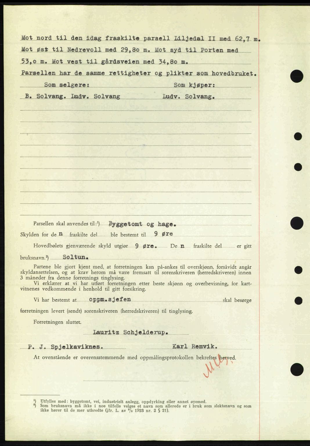 Nordre Sunnmøre sorenskriveri, AV/SAT-A-0006/1/2/2C/2Ca: Mortgage book no. A23, 1946-1947, Diary no: : 162/1947