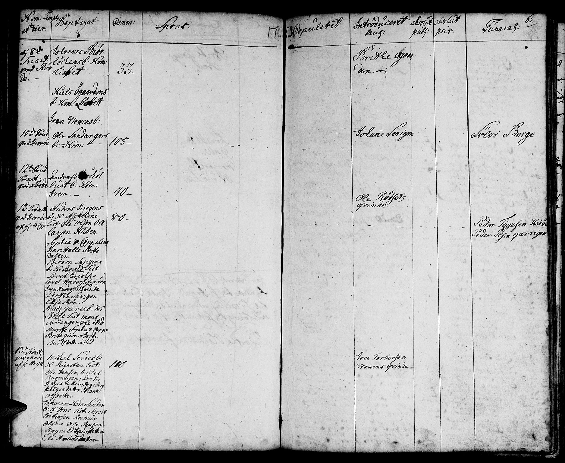 Ministerialprotokoller, klokkerbøker og fødselsregistre - Møre og Romsdal, AV/SAT-A-1454/507/L0066: Parish register (official) no. 507A01, 1731-1766, p. 62