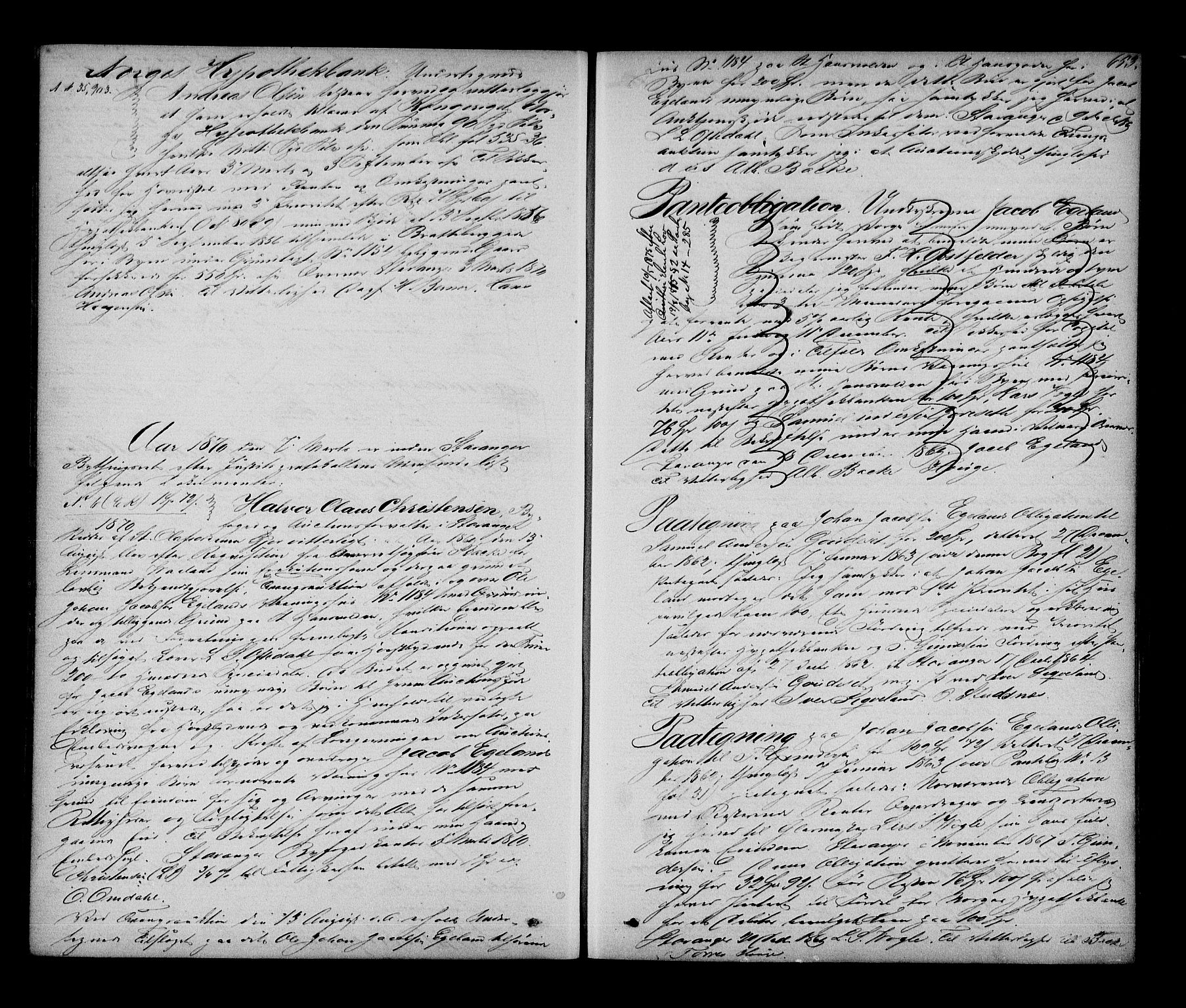 Stavanger byfogd, AV/SAST-A-101408/001/4/41/410/410BB/L0019: Mortgage book no. 13b, 1869-1872, p. 653
