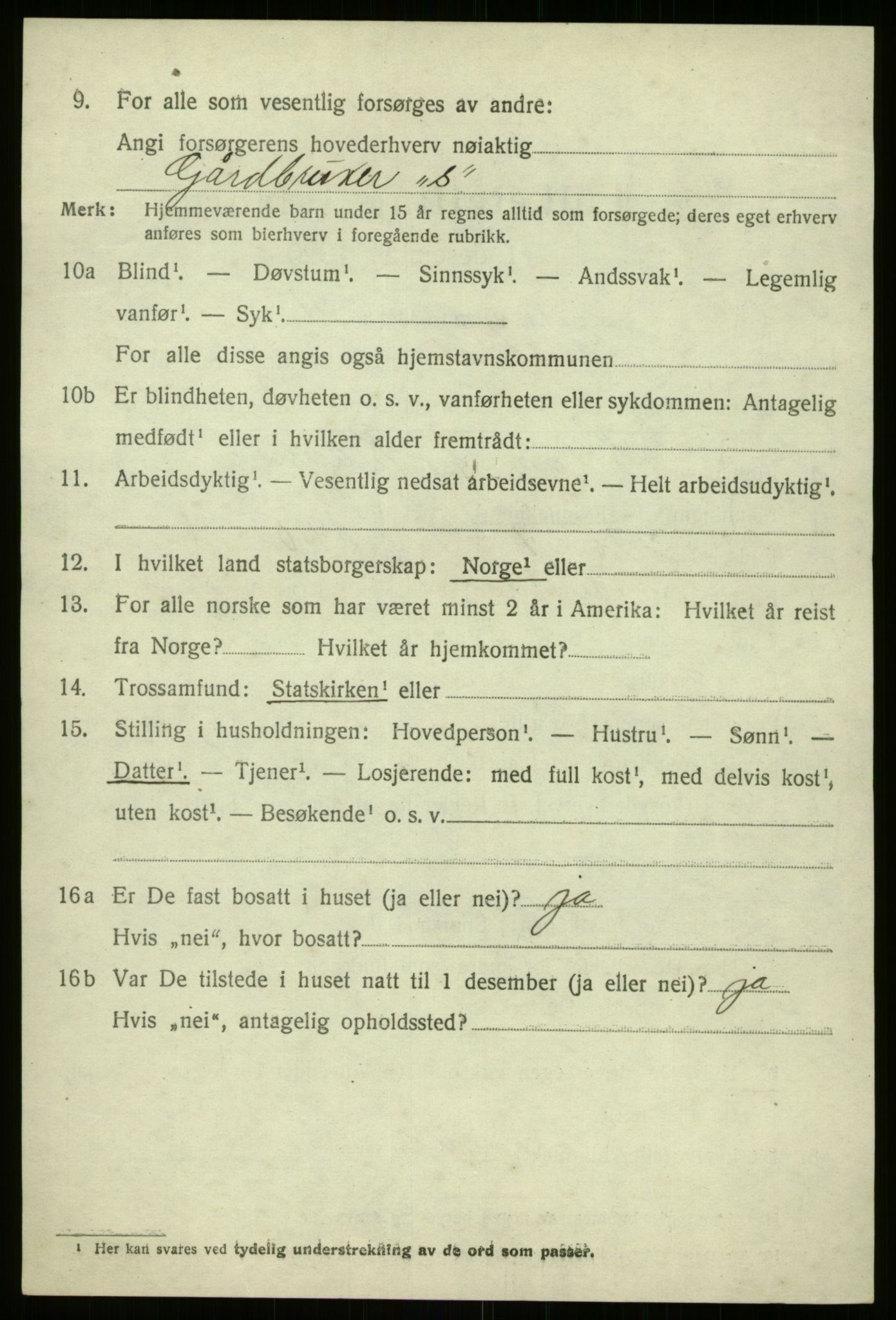 SAB, 1920 census for Naustdal, 1920, p. 5342