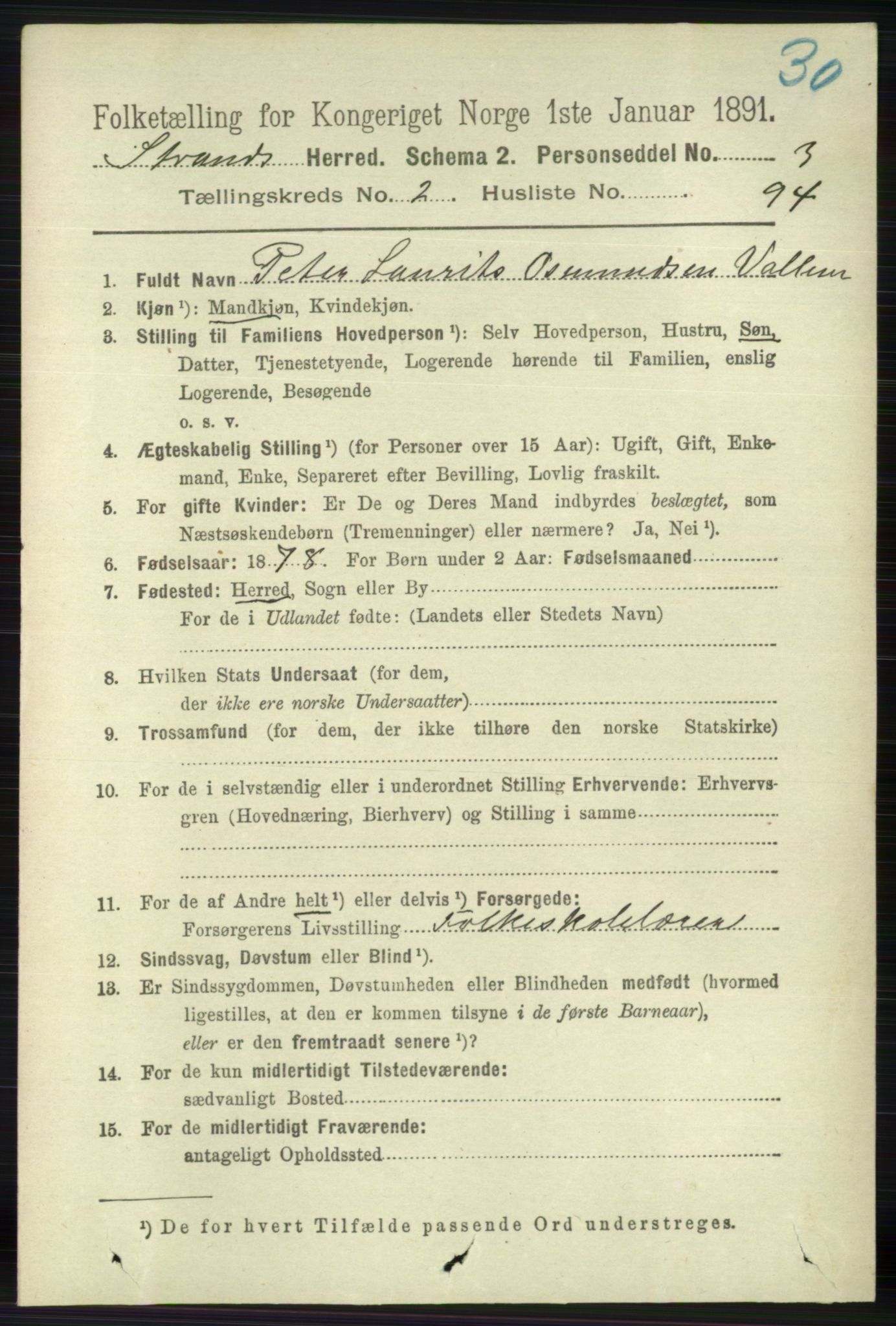 RA, 1891 census for 1130 Strand, 1891, p. 655