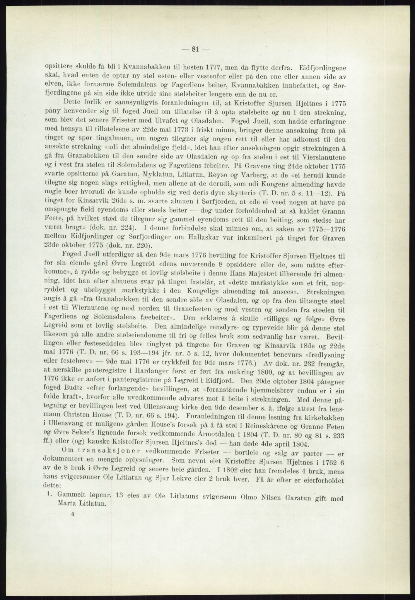 Høyfjellskommisjonen, AV/RA-S-1546/X/Xa/L0001: Nr. 1-33, 1909-1953, p. 687