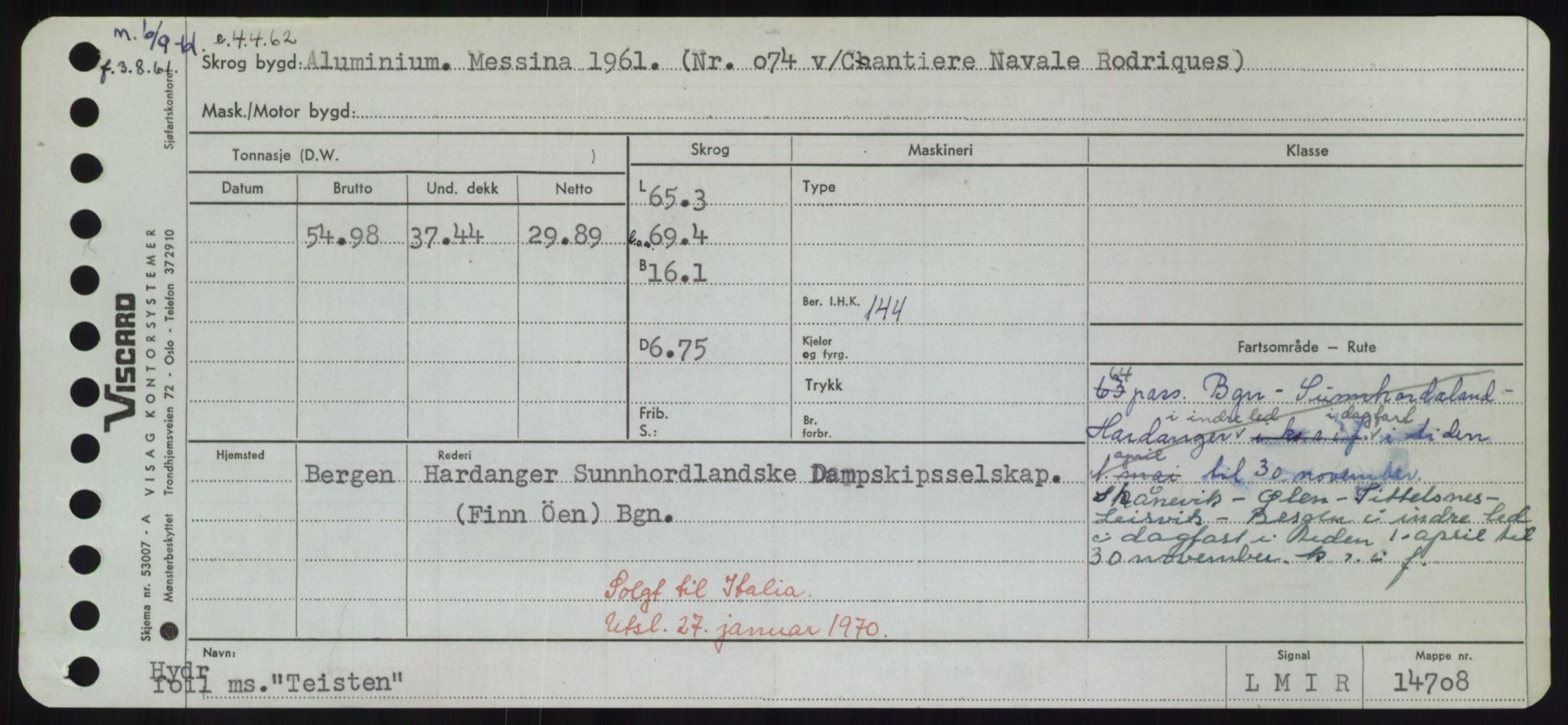 Sjøfartsdirektoratet med forløpere, Skipsmålingen, RA/S-1627/H/Hd/L0038: Fartøy, T-Th, p. 339