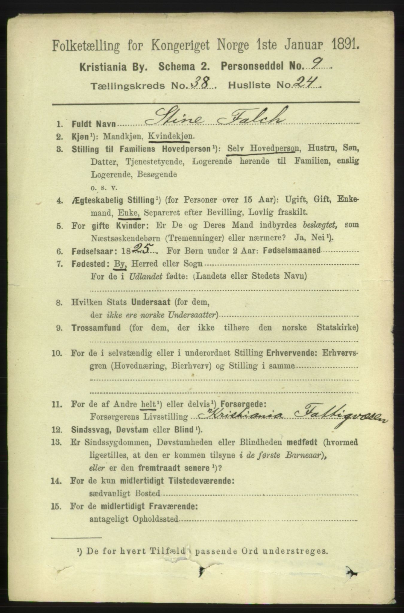 RA, 1891 census for 0301 Kristiania, 1891, p. 21869