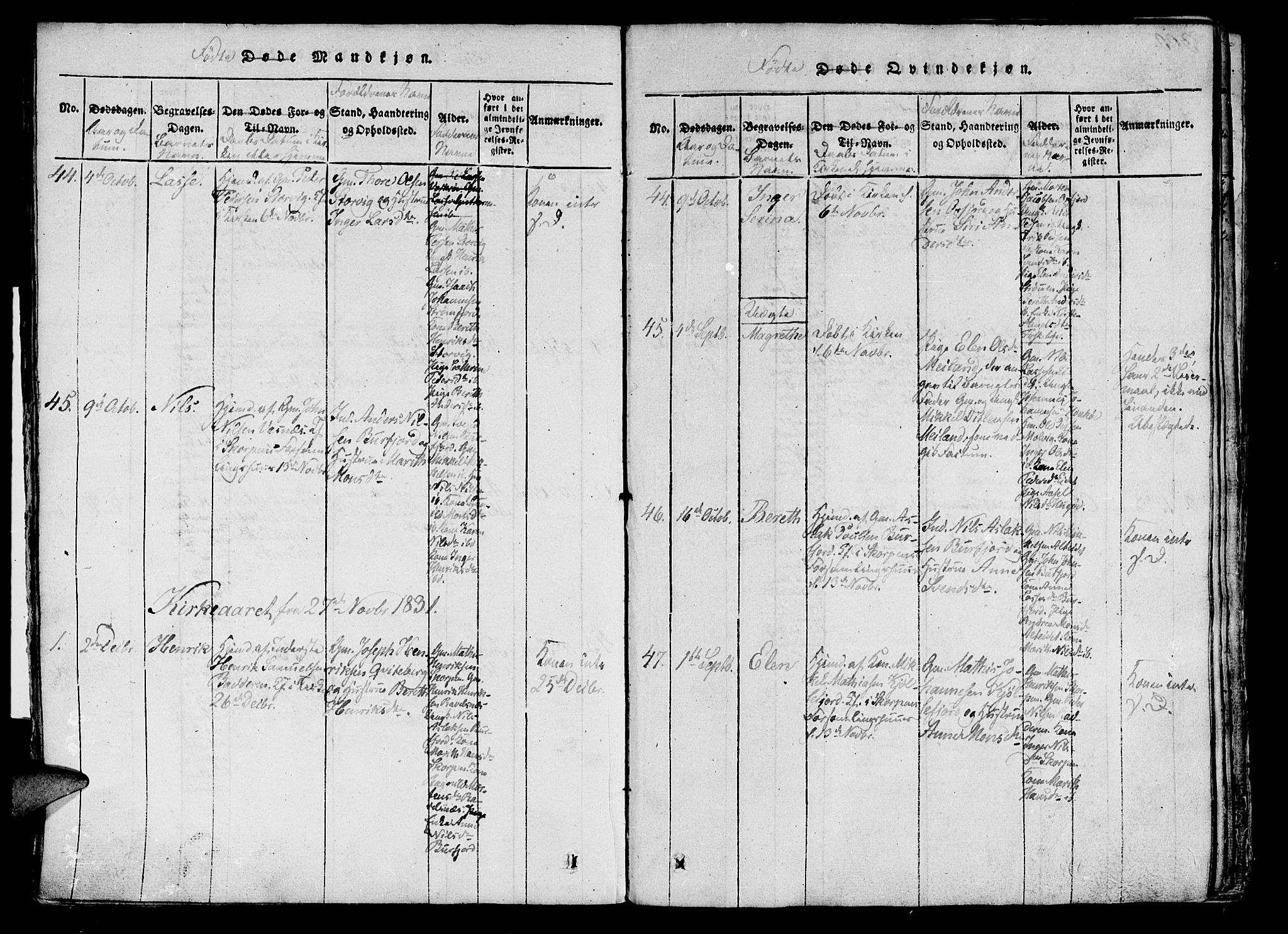 Skjervøy sokneprestkontor, AV/SATØ-S-1300/H/Ha/Haa/L0004kirke: Parish register (official) no. 4, 1820-1838
