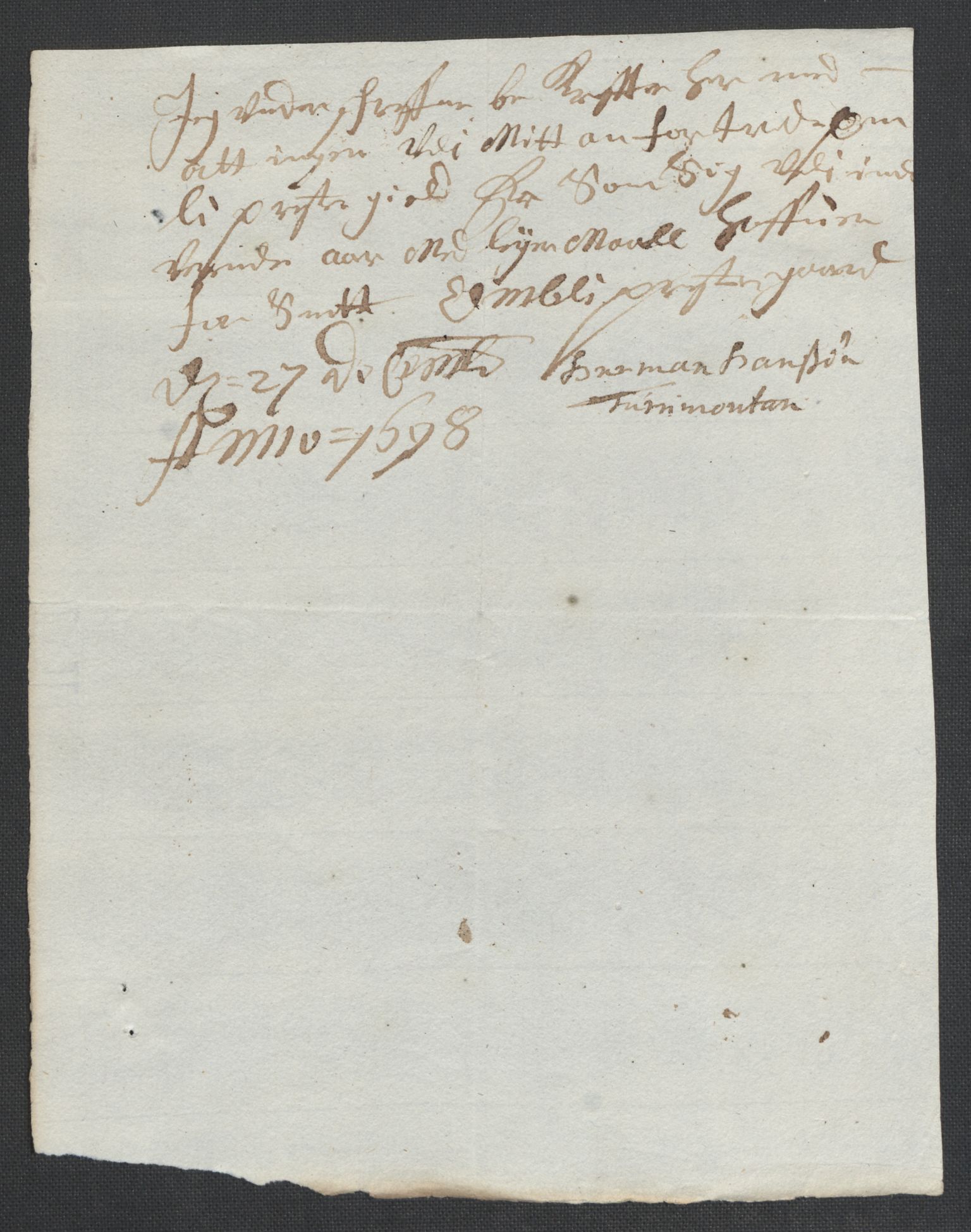 Rentekammeret inntil 1814, Reviderte regnskaper, Fogderegnskap, AV/RA-EA-4092/R40/L2445: Fogderegnskap Råbyggelag, 1697-1699, p. 127