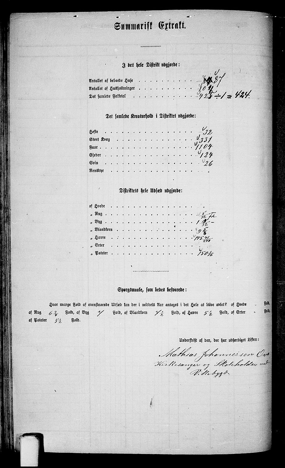 RA, 1865 census for Sveio, 1865, p. 52