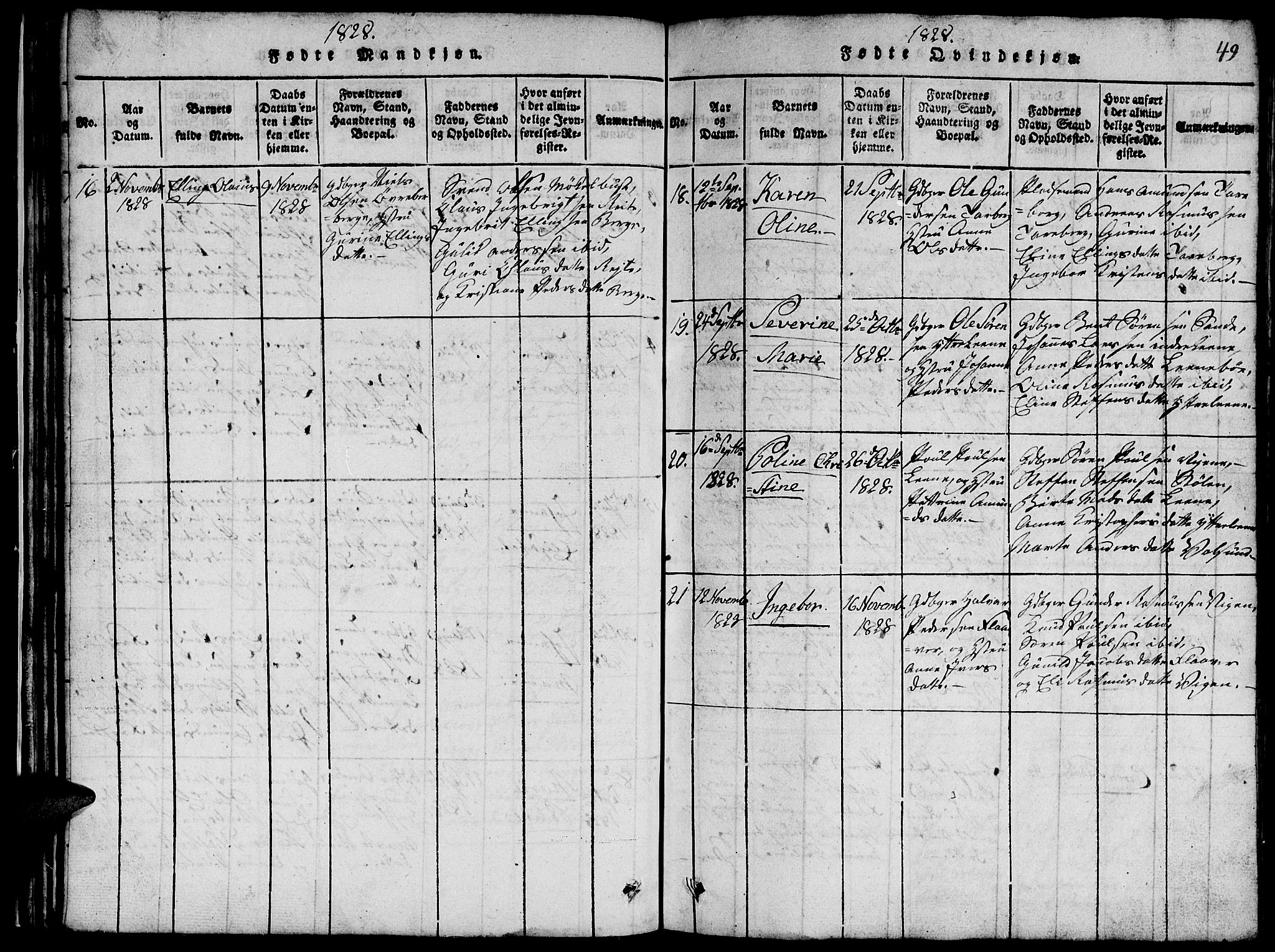 Ministerialprotokoller, klokkerbøker og fødselsregistre - Møre og Romsdal, AV/SAT-A-1454/507/L0078: Parish register (copy) no. 507C01, 1816-1840, p. 49