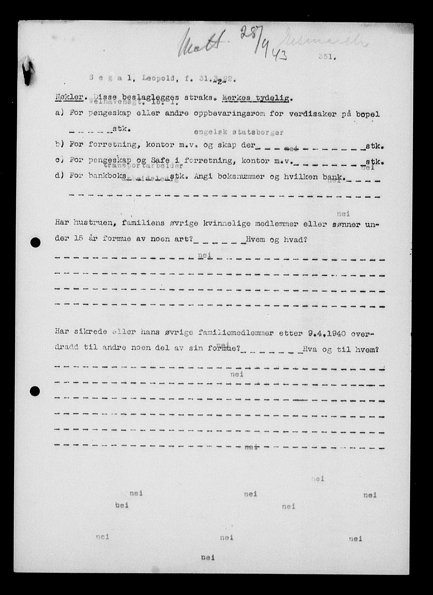 Justisdepartementet, Tilbakeføringskontoret for inndratte formuer, AV/RA-S-1564/H/Hc/Hcc/L0979: --, 1945-1947, p. 554