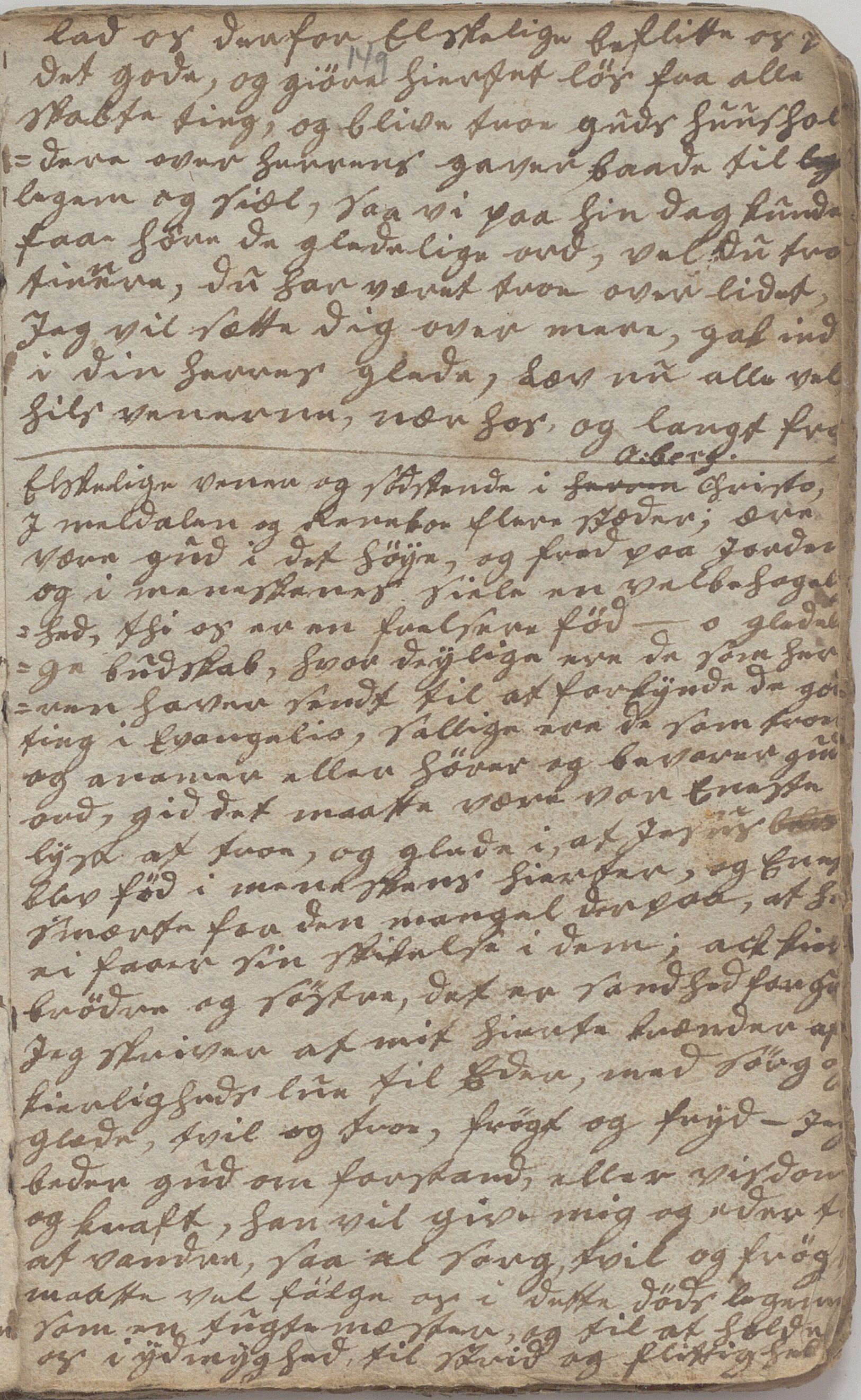 Heggtveitsamlingen, TMF/A-1007/H/L0046/0007: Brev, kopibøker, prekener, manus etc.  / "Fossem" - Kopibok. Sanger og brev, 1800-1802, p. 149