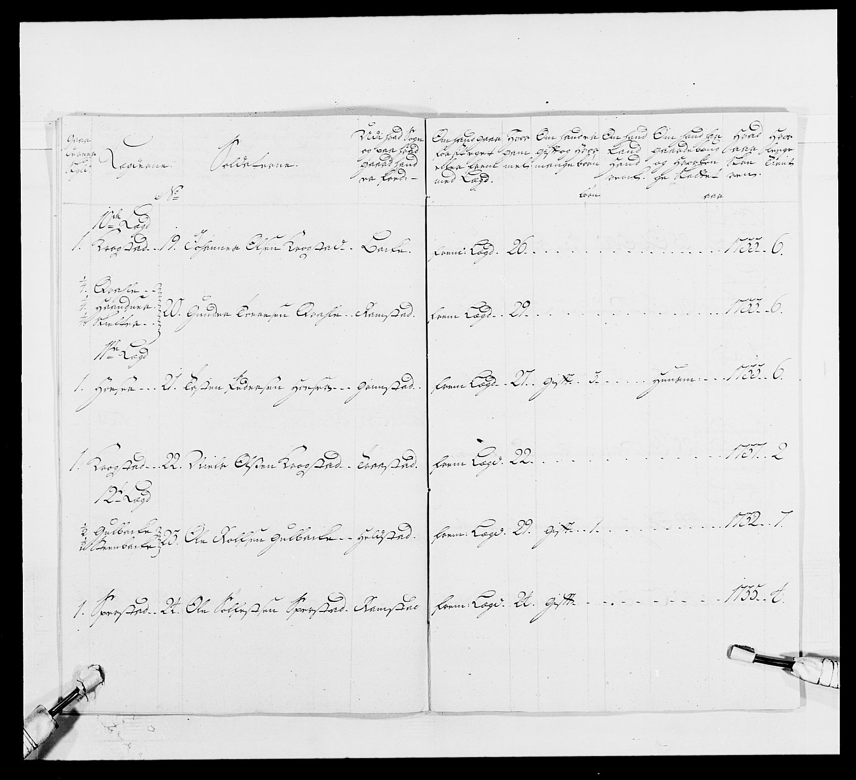 Kommanderende general (KG I) med Det norske krigsdirektorium, AV/RA-EA-5419/E/Ea/L0502: 1. Opplandske regiment, 1720-1743, p. 339