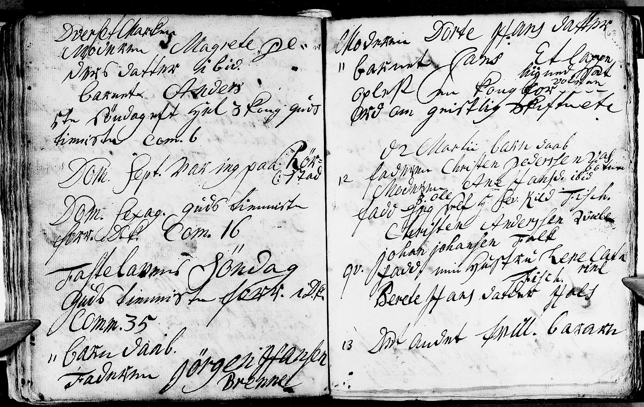 Ministerialprotokoller, klokkerbøker og fødselsregistre - Nordland, AV/SAT-A-1459/847/L0662: Parish register (official) no. 847A02, 1735-1749, p. 63