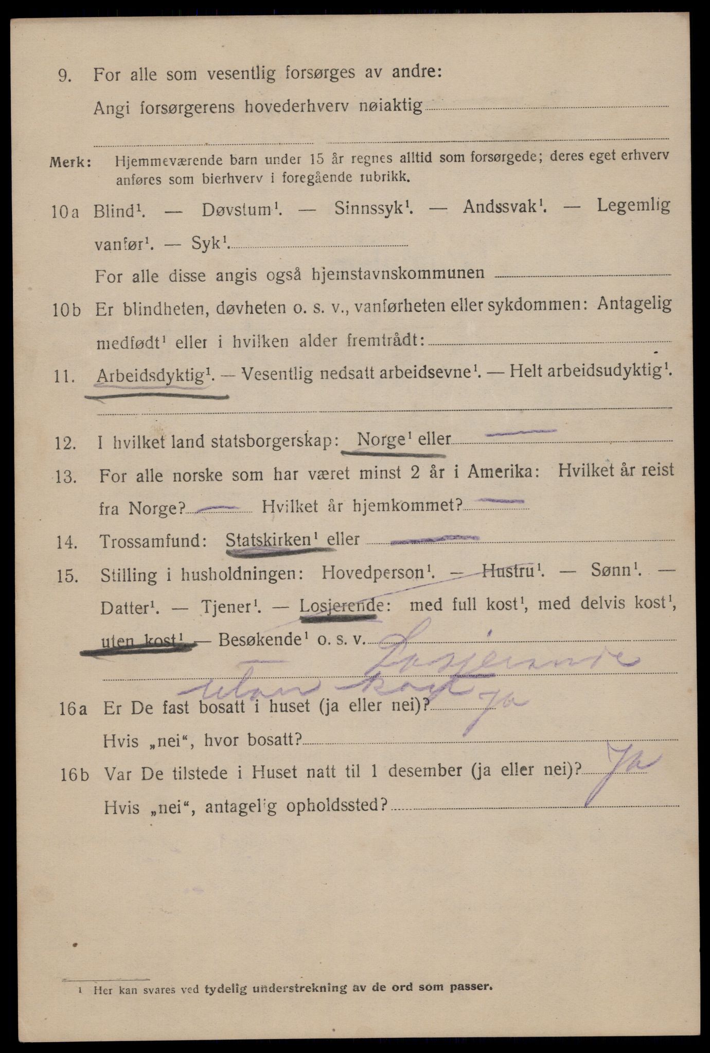 SAT, 1920 census for Trondheim, 1920, p. 77015