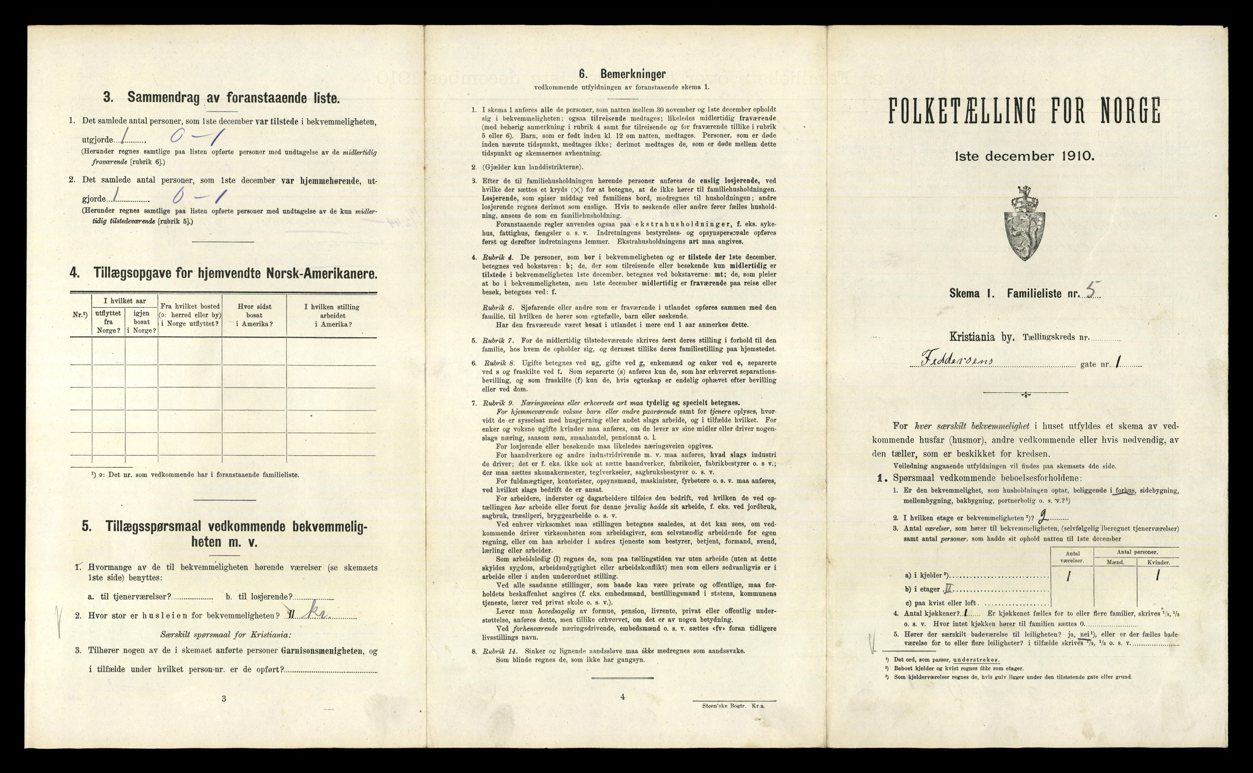 RA, 1910 census for Kristiania, 1910, p. 23689