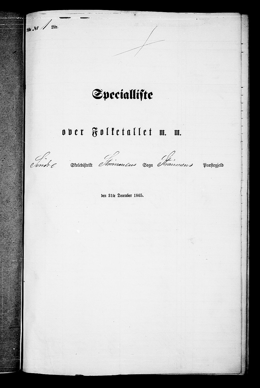 RA, 1865 census for Strømm, 1865, p. 4