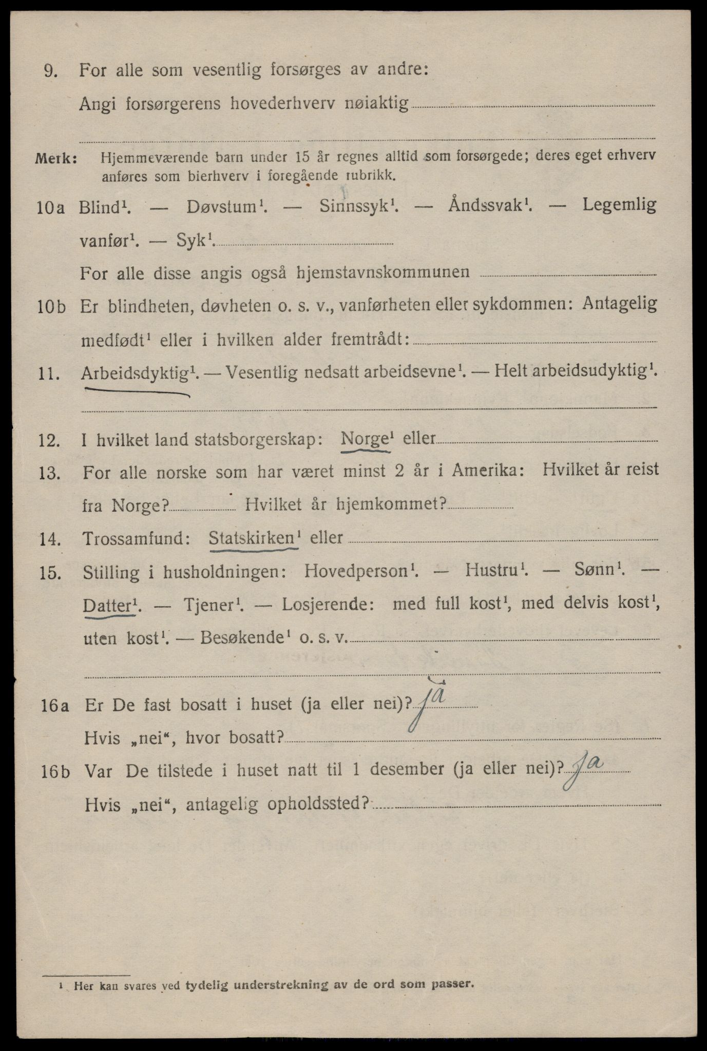 SAST, 1920 census for Stavanger, 1920, p. 75211