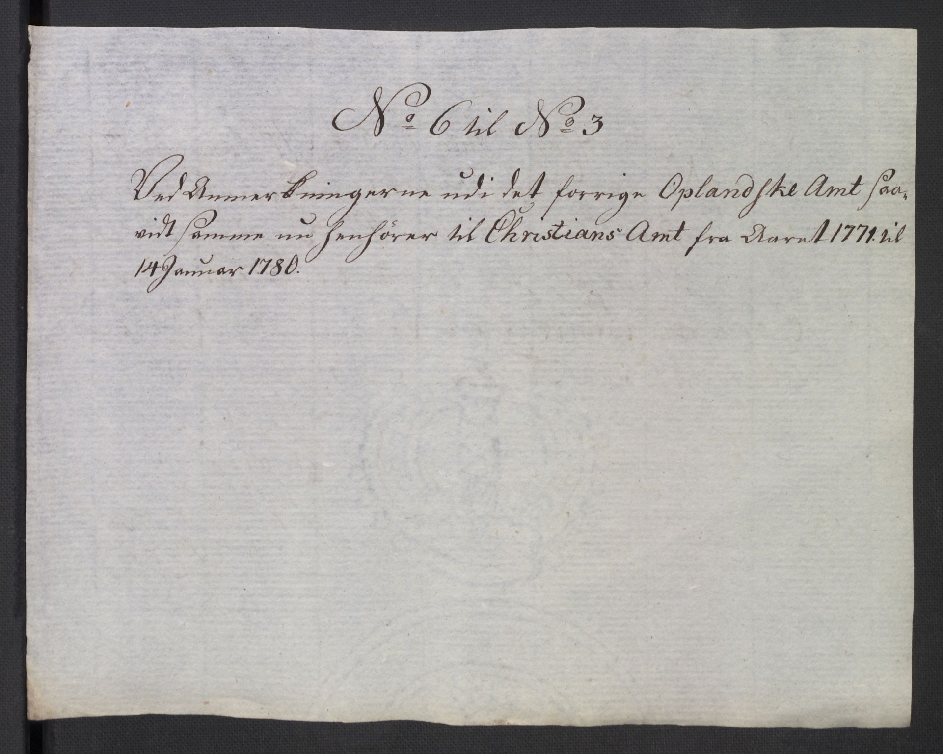 Rentekammeret inntil 1814, Reviderte regnskaper, Mindre regnskaper, AV/RA-EA-4068/Rb/L0014: Opplands amt, 1771-1779, p. 929